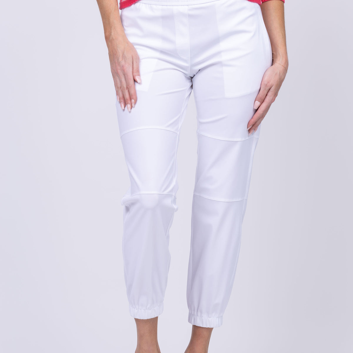 Elliott Lauren Pull on Pant in White  CoatTails