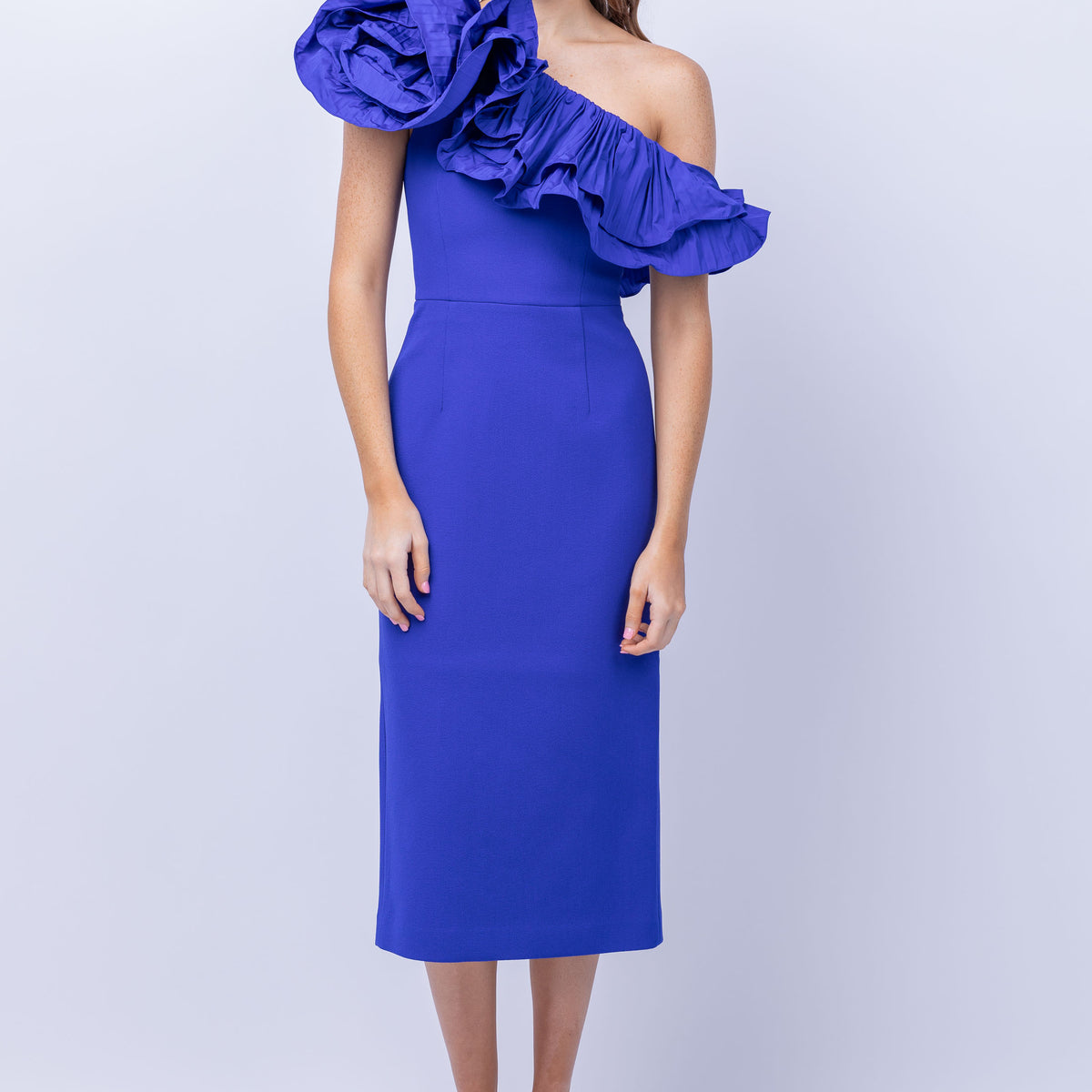 Cora Royal Blue Midi Dress – VELAR