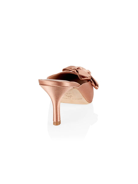 Loeffler Randall Fabienne Double-Bow Satin Mules – CoatTails