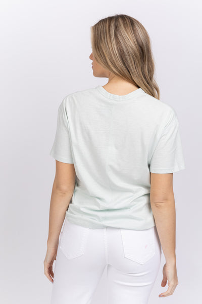 Rag & Bone Mini Slub Boyfriend Tee in Ice Flow