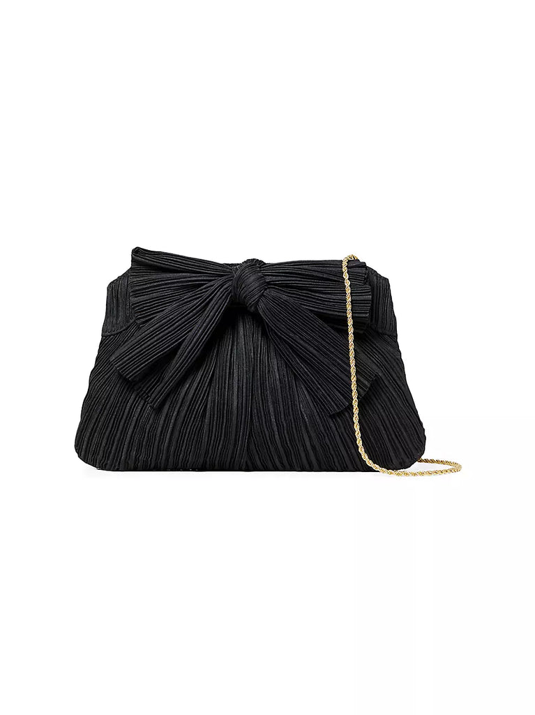 Loeffler Randall Rayne Pleated Frame Clutch in Black