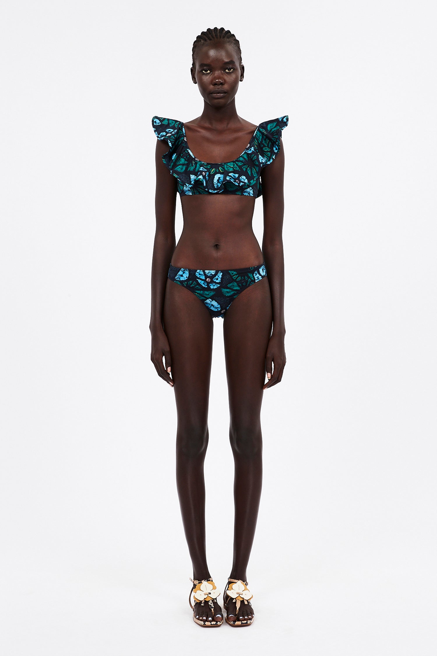Ulla Johnson Azores Bikini Top In Urchin