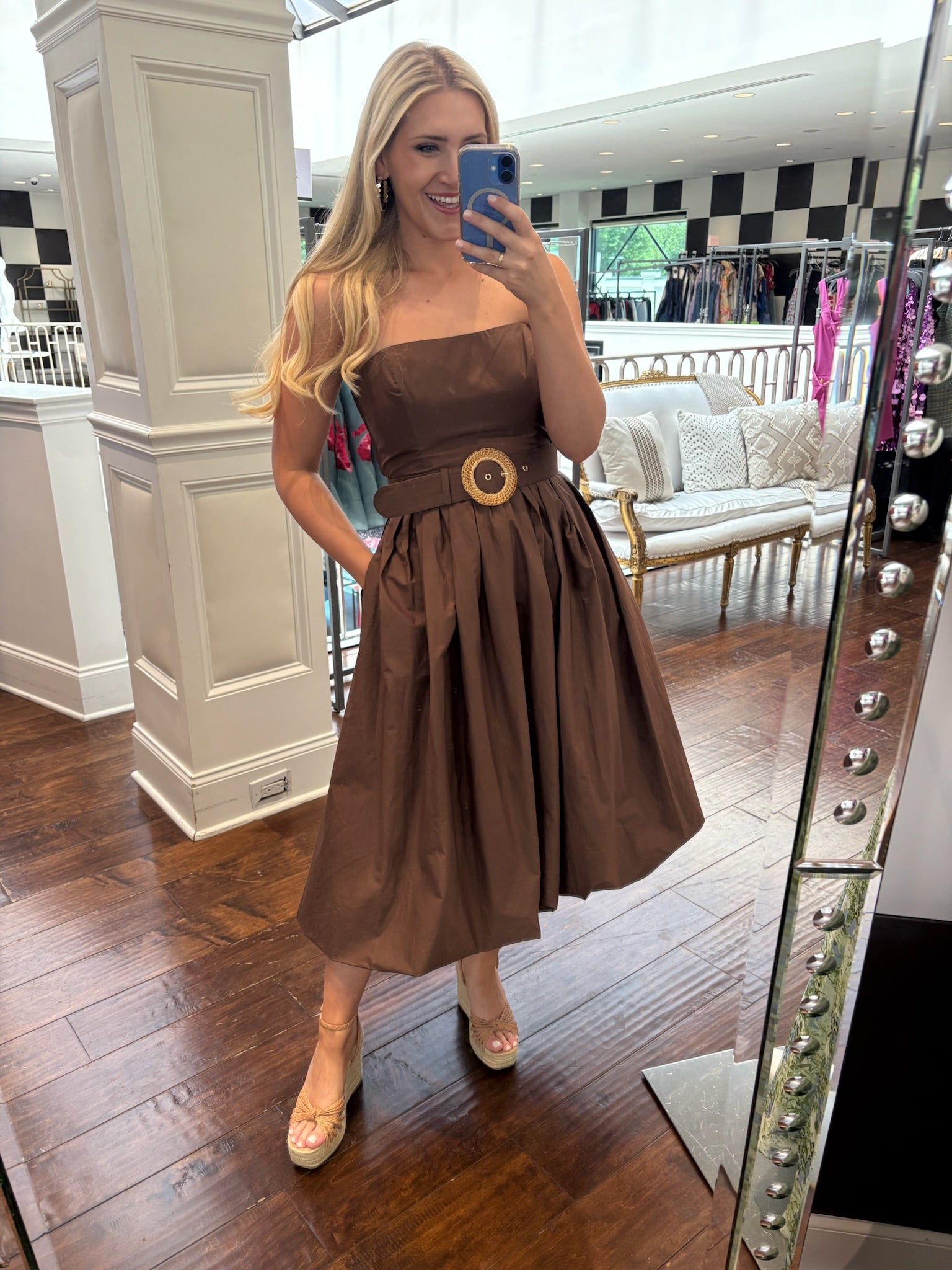 cara cara dresses Cara Cara Anisha Dress In Truffle