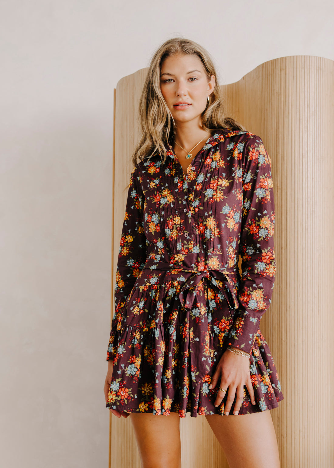 love the label mini dress Kay mini Dress Lynda Anne Liberty Print / Large