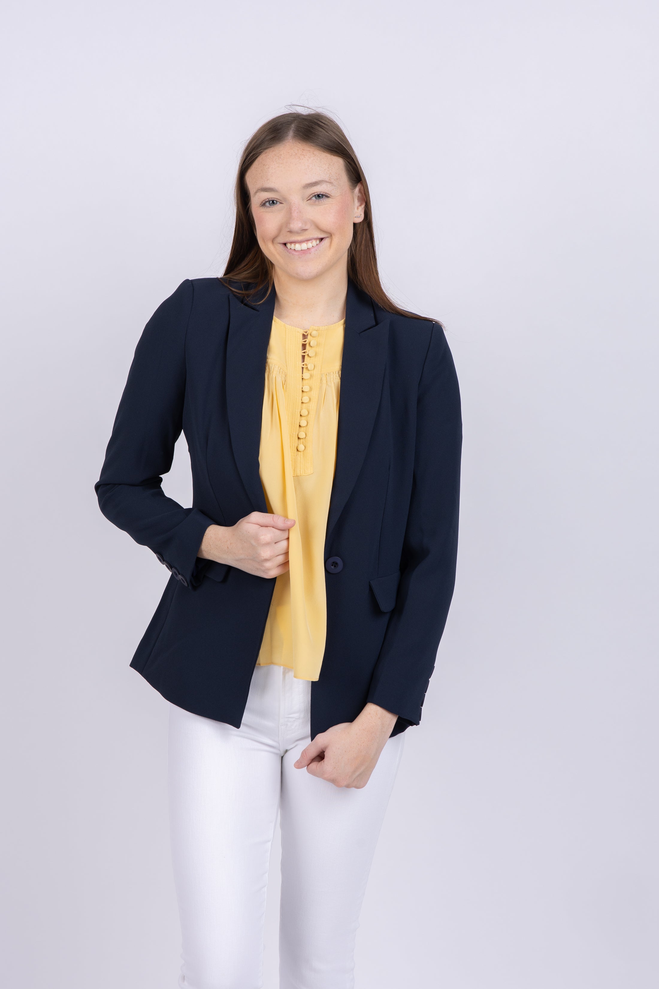 Crepe sale blazer womens