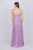 Ramy Brook Toby Gown in Lilac Metallic