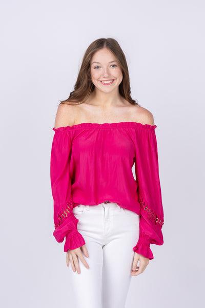 Ramy Brook Lili Top in Paradise Pink