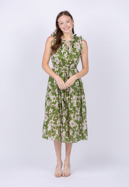 Christy Lynn Camila Dress in Green Magnolia