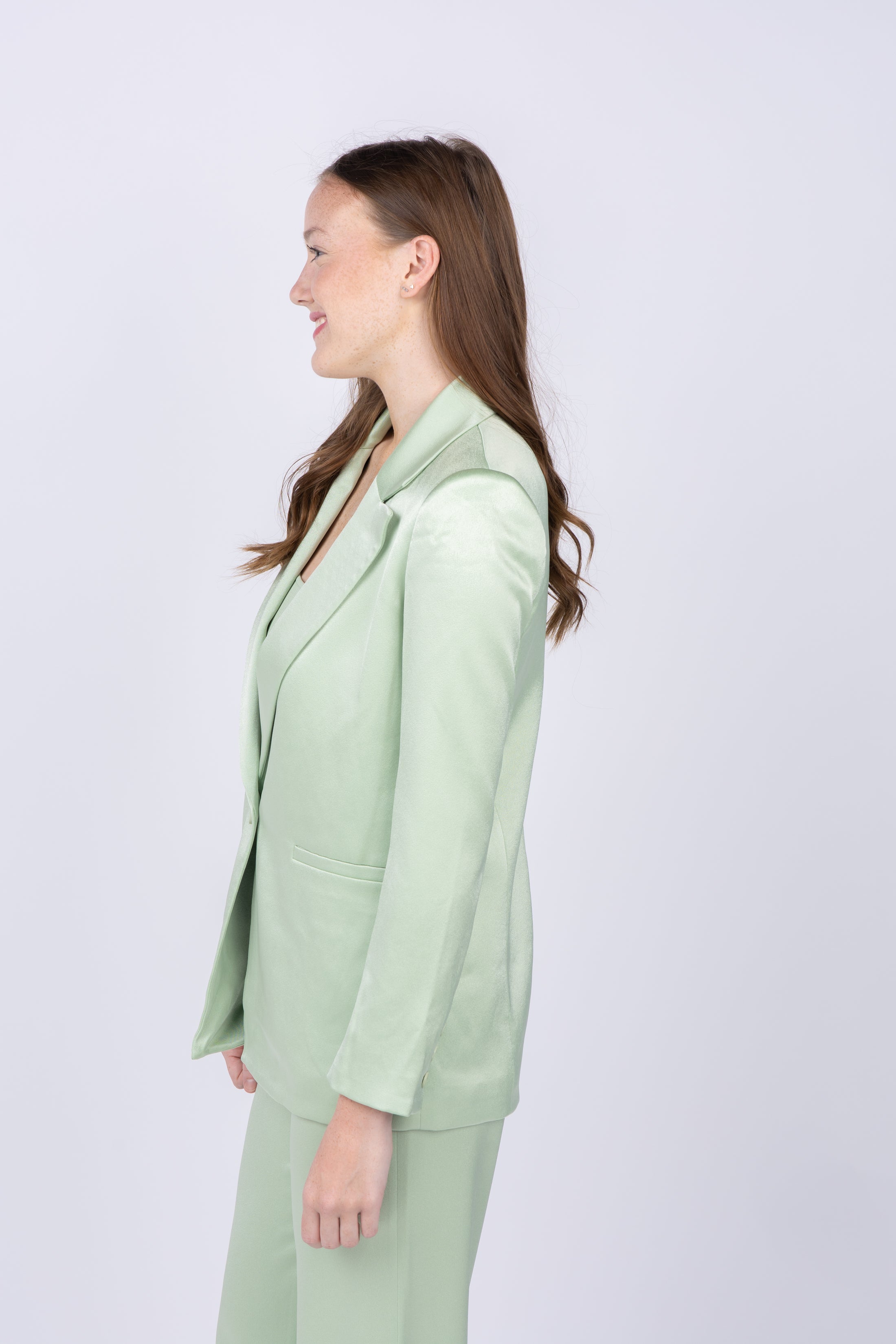 Alice + Olivia Denny BF Blazer Green Tea