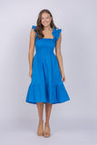 Gilner Farrar Tessa Dress in Blue Poplin