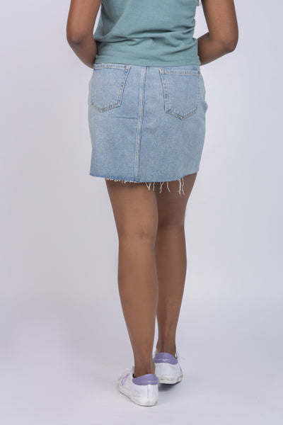 7 for All Mankind Mia Skirt in Air Wash