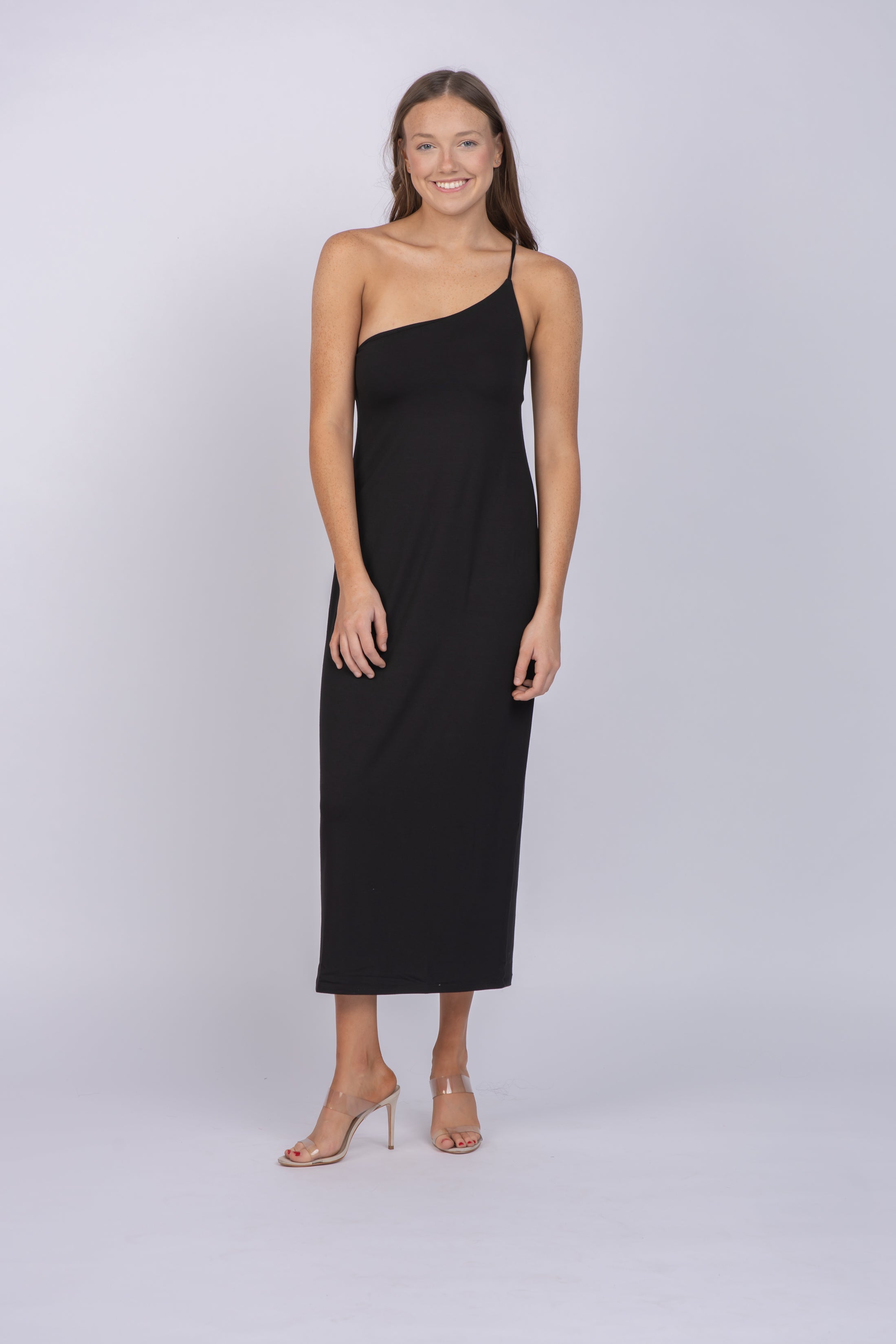 chinese dress ladies Enza Costa Luxe Jersey Assymetrical Maxi