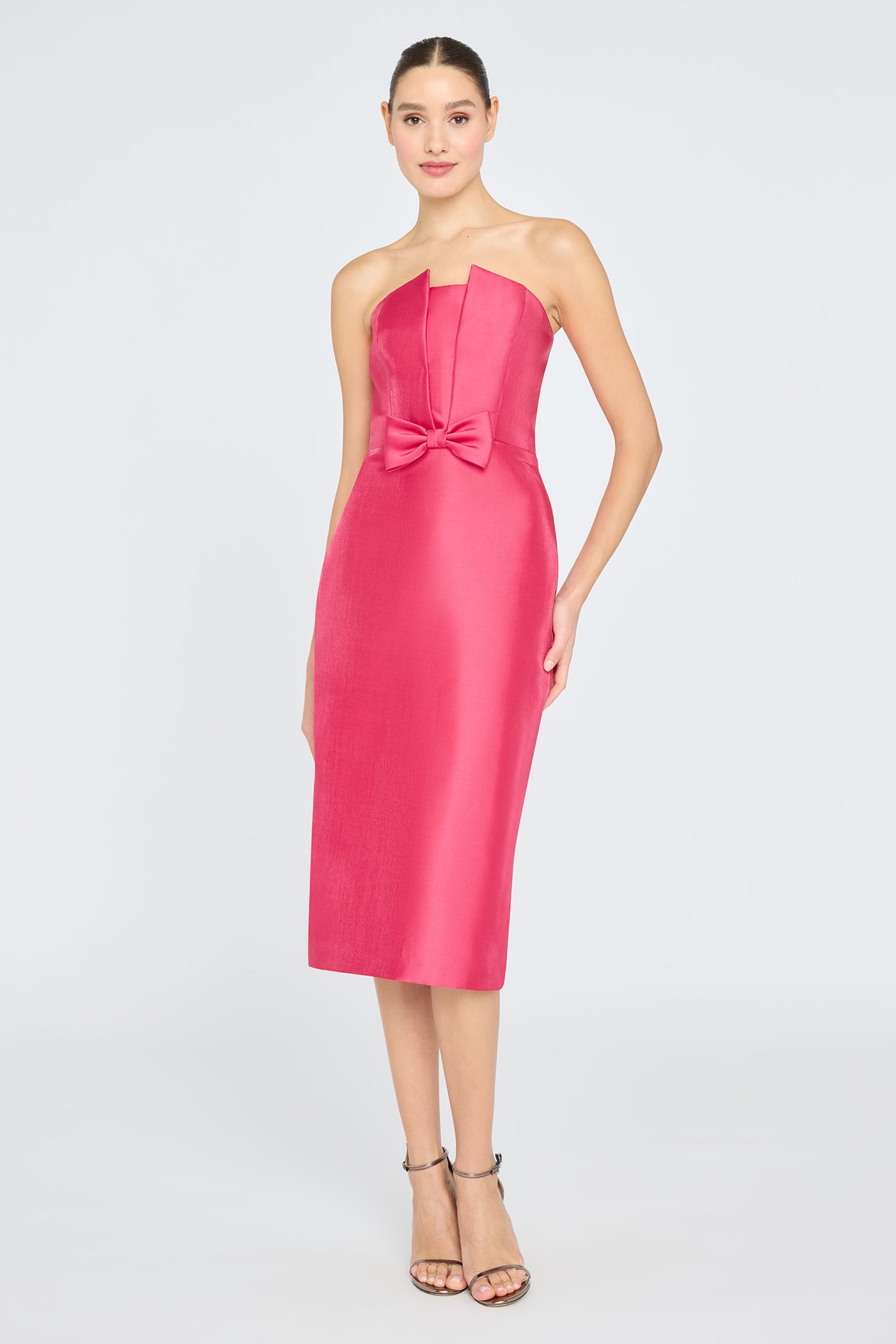 blue dress for baby girl Theia Bridget Strapless Dress in Peony