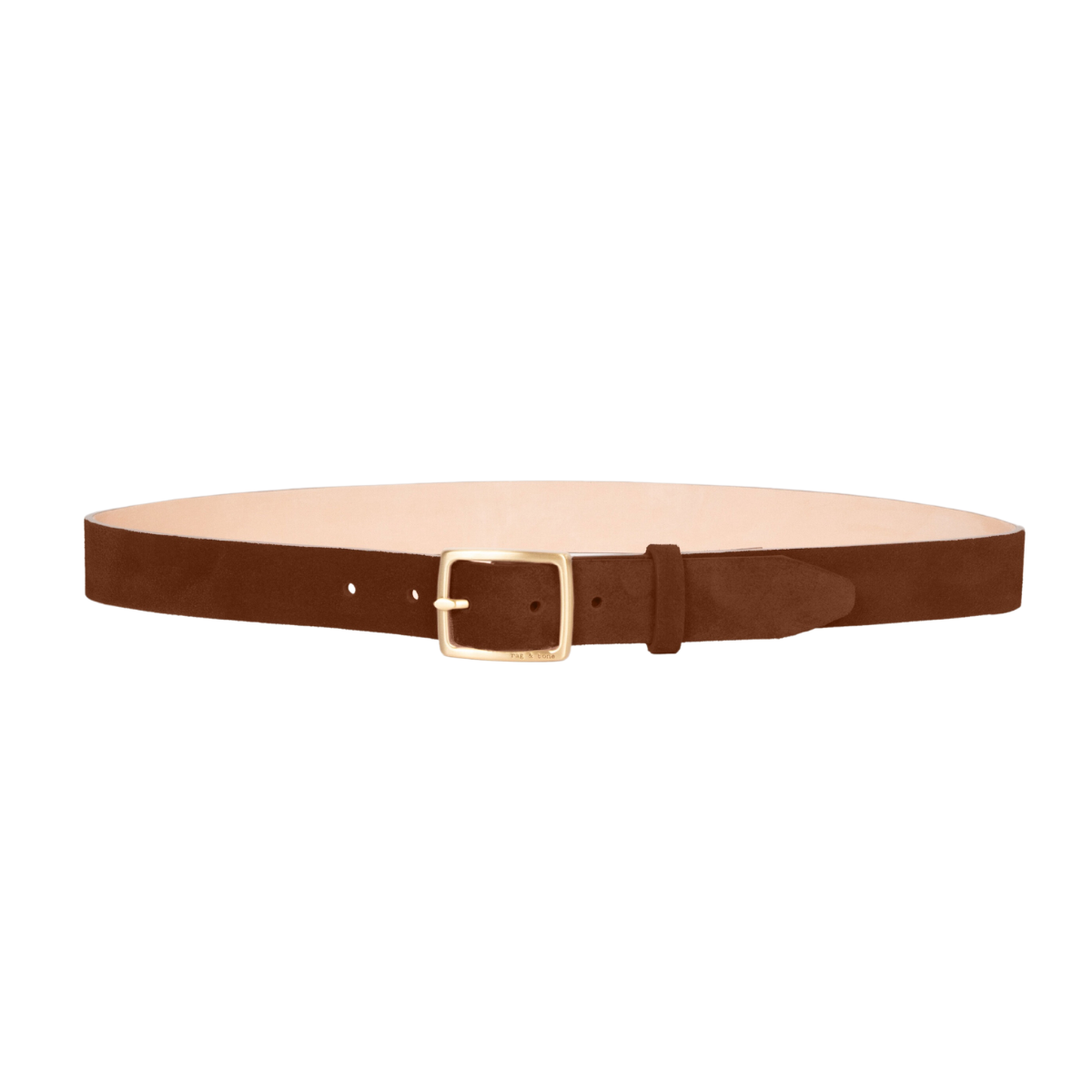 Rag & Bone Baby Boyfriend Belt in Chestnut display picture 2
