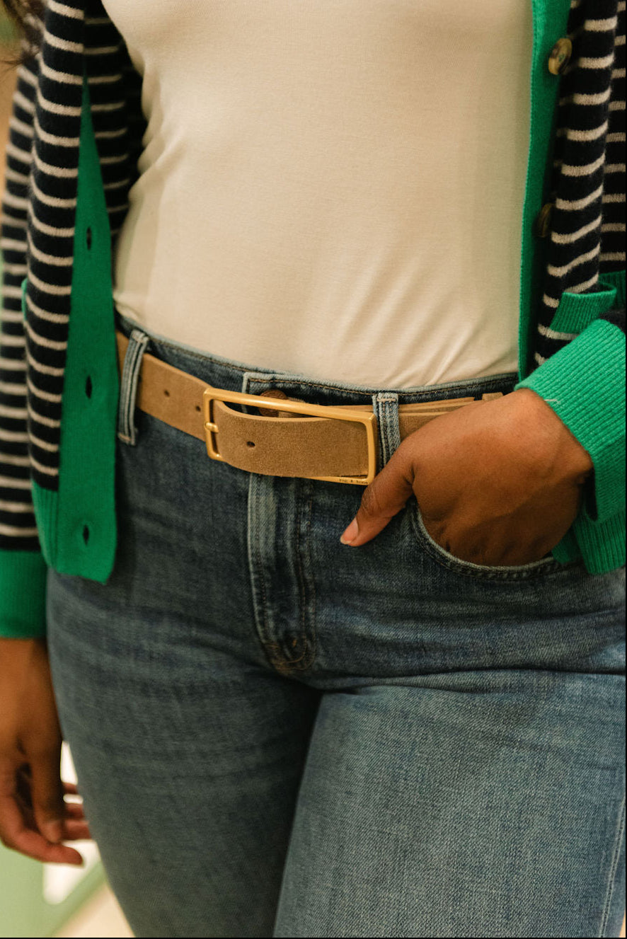 Rag & Bone Rebound Belt Camel Suede display picture 3