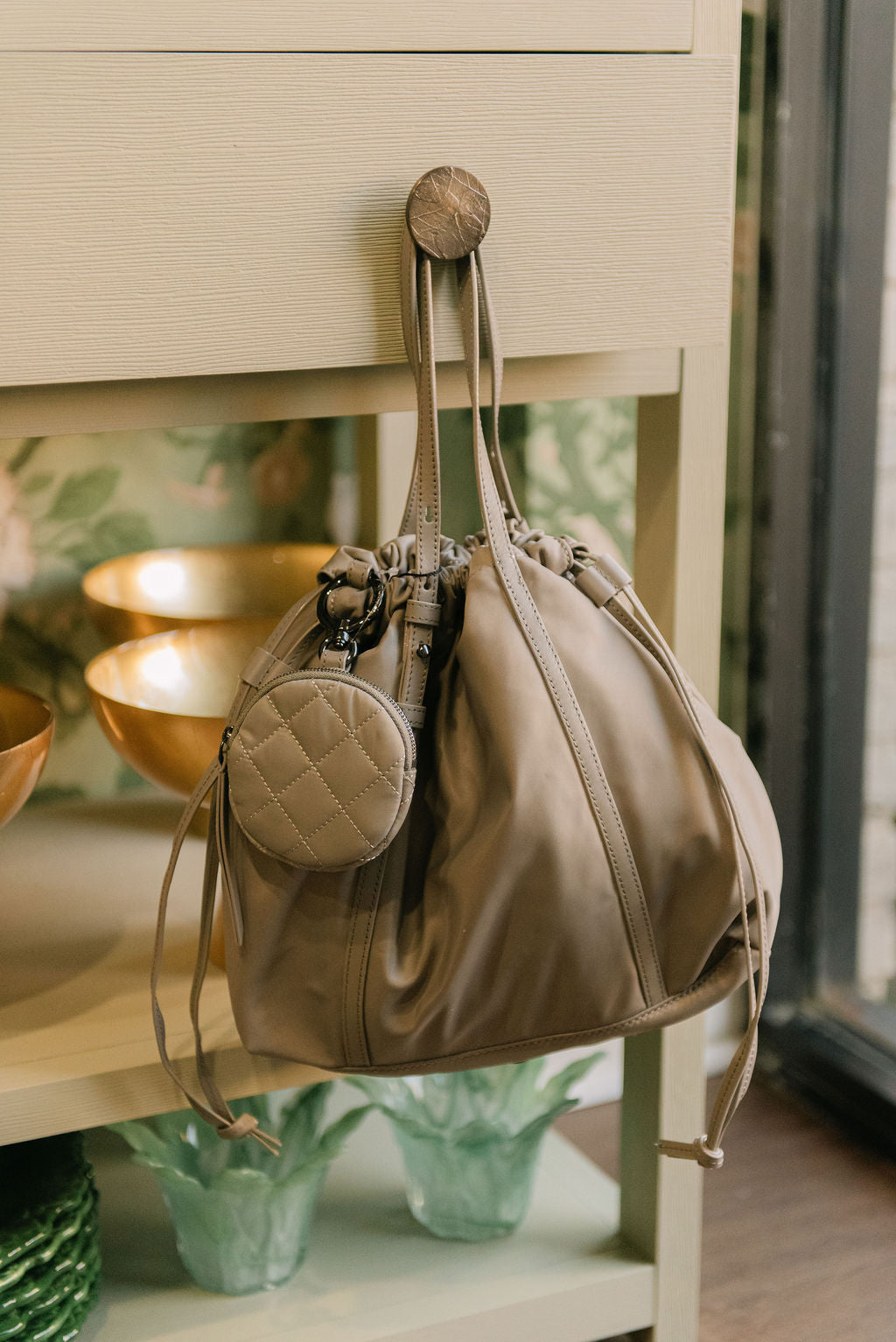 MZ Wallace Small Waverly Tote Handbag in Sable
