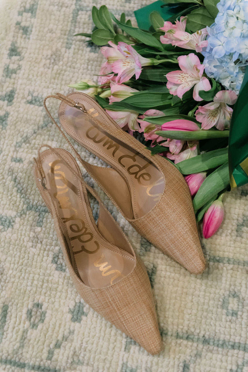 Sam Edelman Bianka Slingback in Buff Tan Raffia