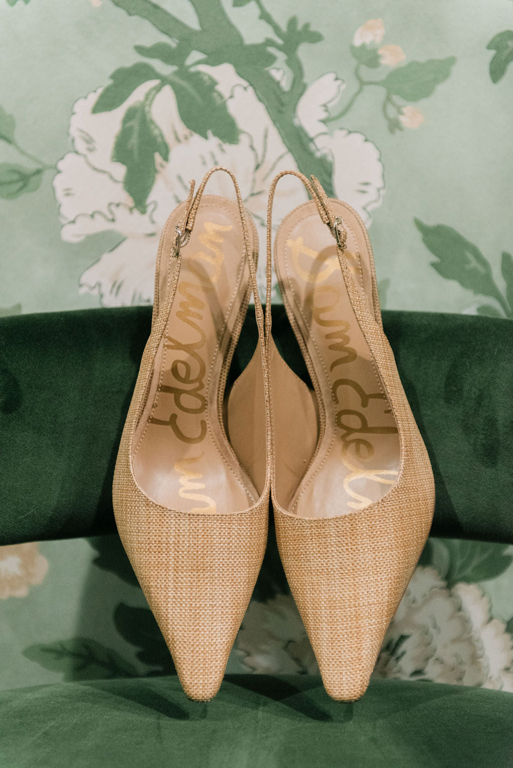 Sam Edelman Bianka Slingback in Buff Tan Raffia