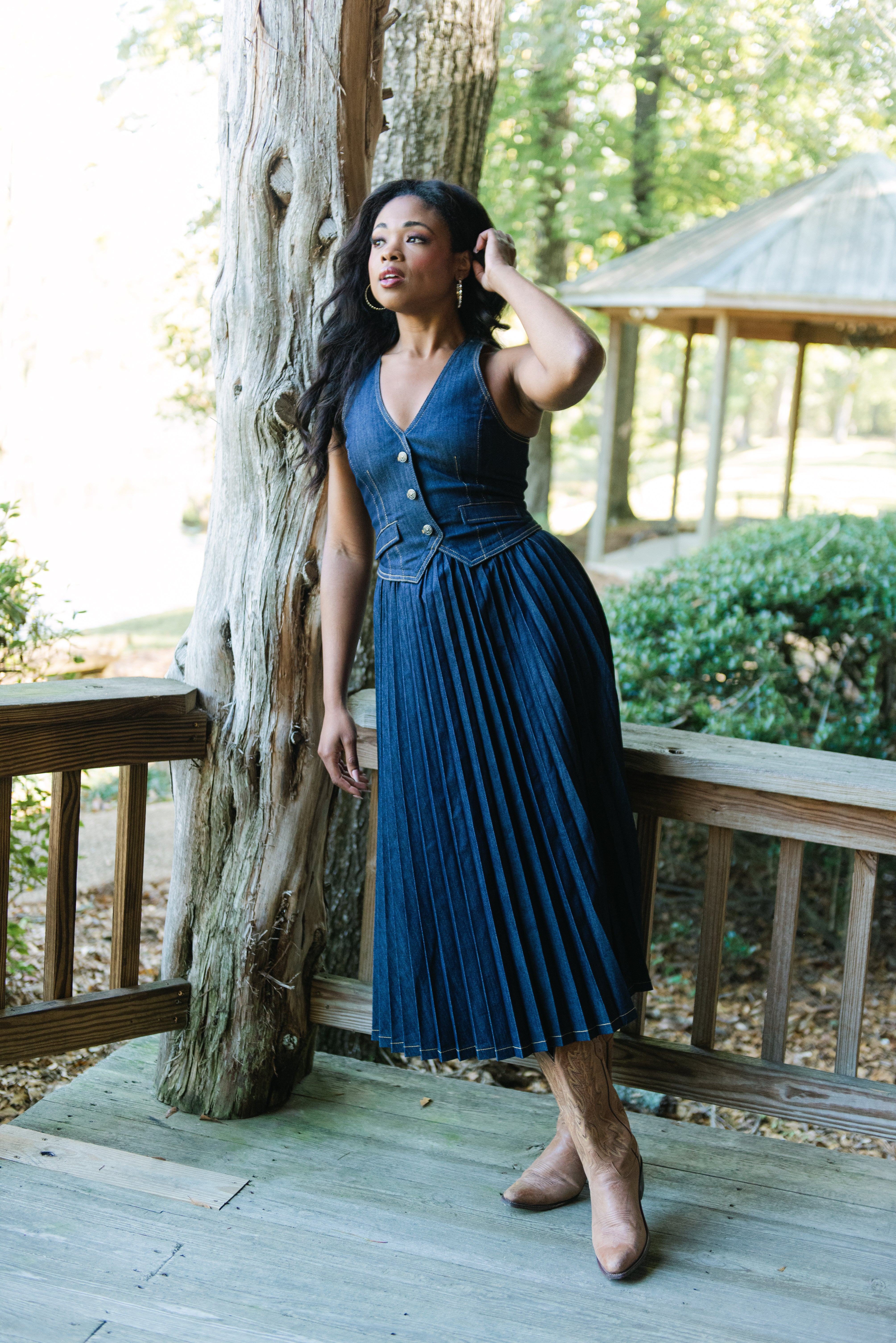 Cinq à Sept Esther Dress in Indigo