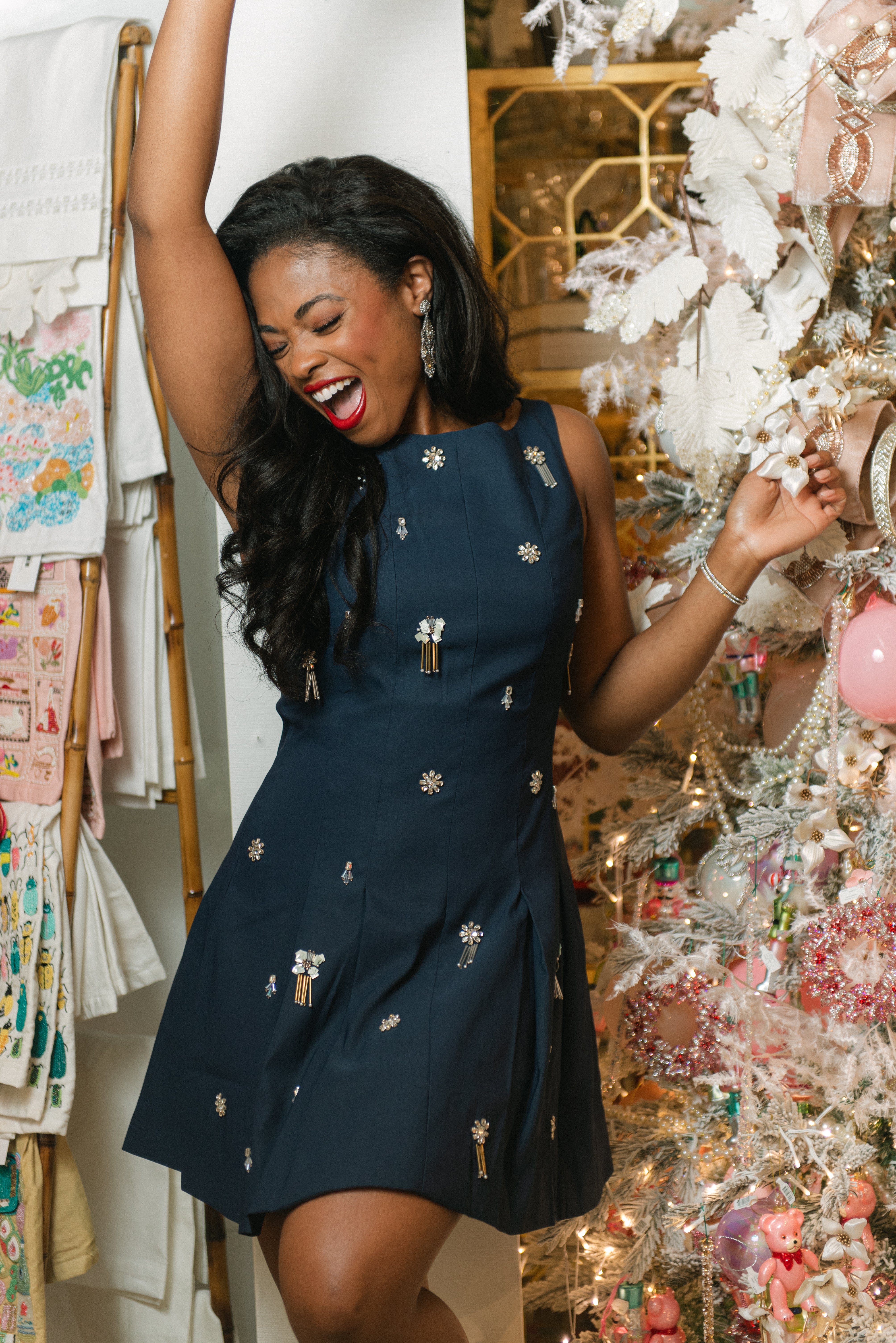 Tanya Taylor | Glenda Dress | Midnight Mini Dress