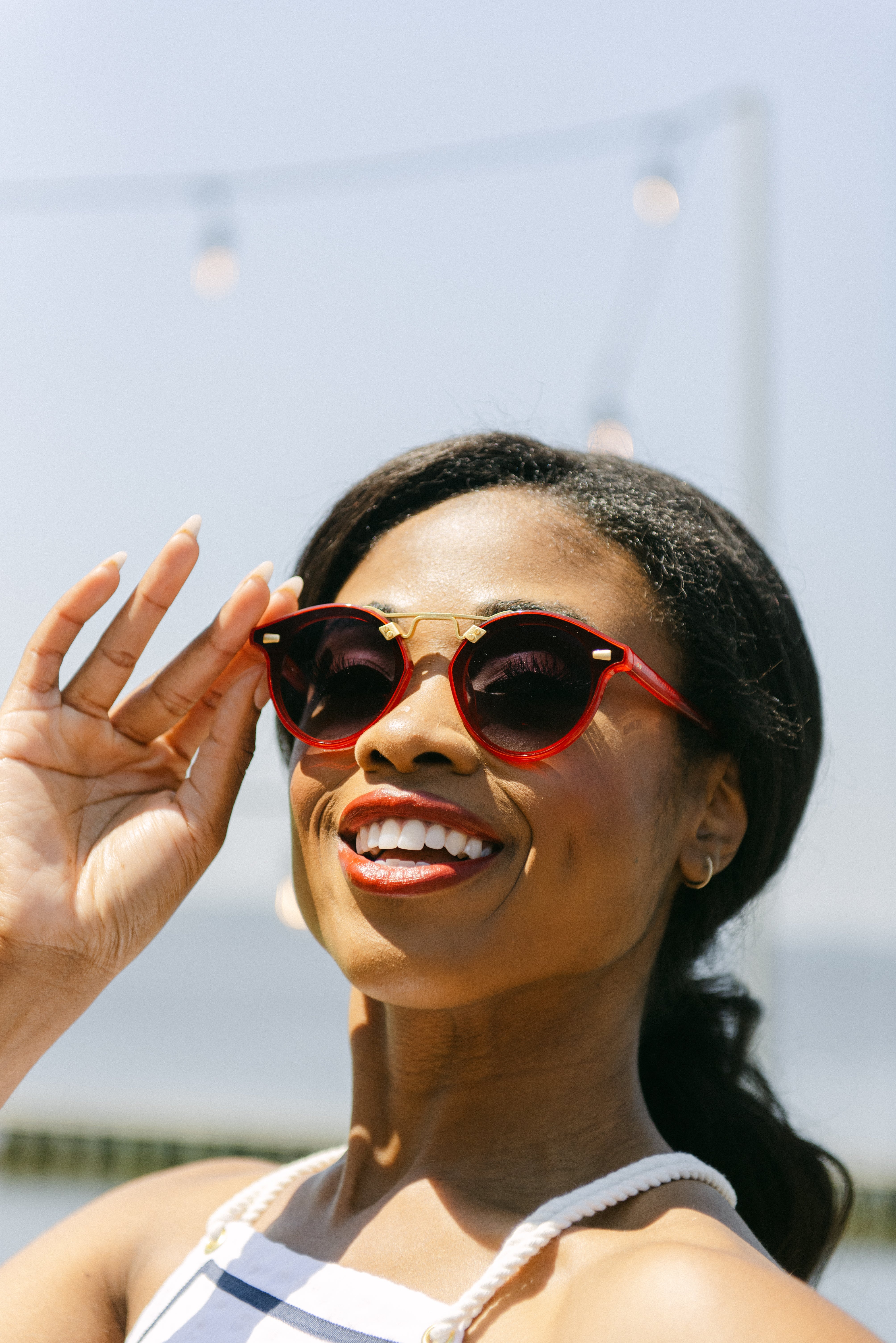 Krewe sunglasses LoveShackFancy x KREWE Sasha Sunglasses main image 3