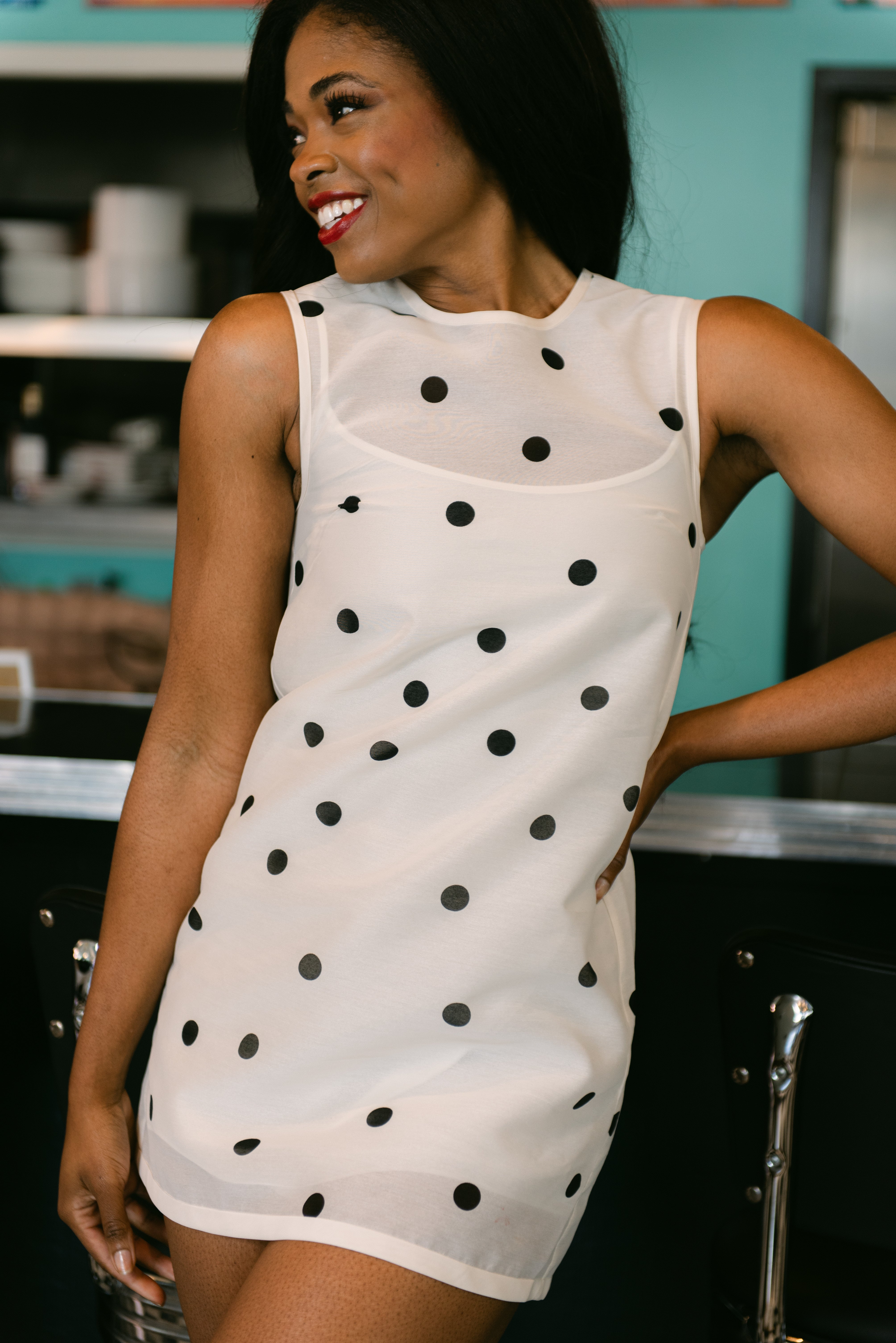 Alexis Zilez Dress In White/blaak | Formal Gowns & Casual Wear For Women Alexis Zilez Dress In White/blaak | Formal Gowns & Casual Wear For Women