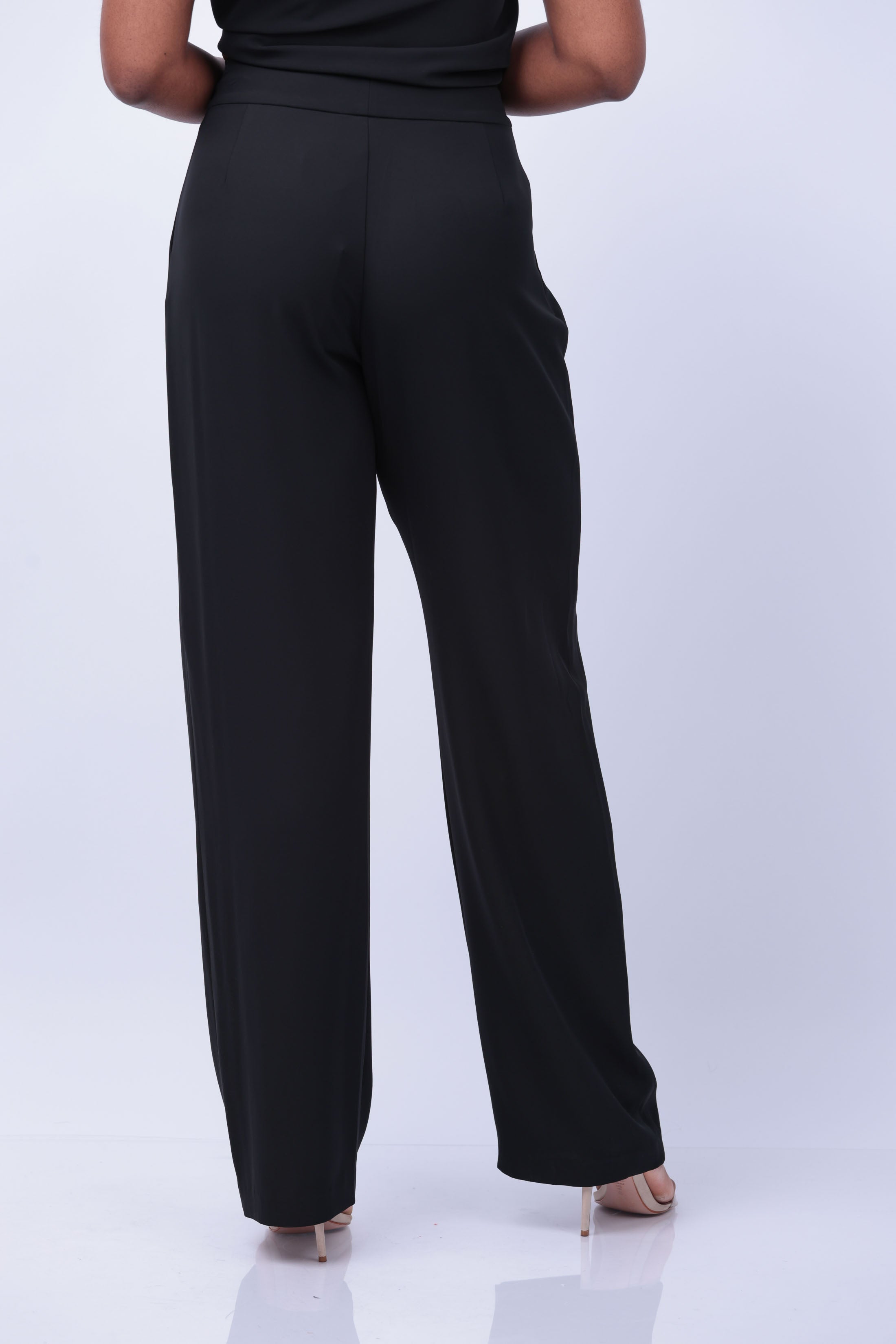 The Sei Double Pleated Trouser in Black