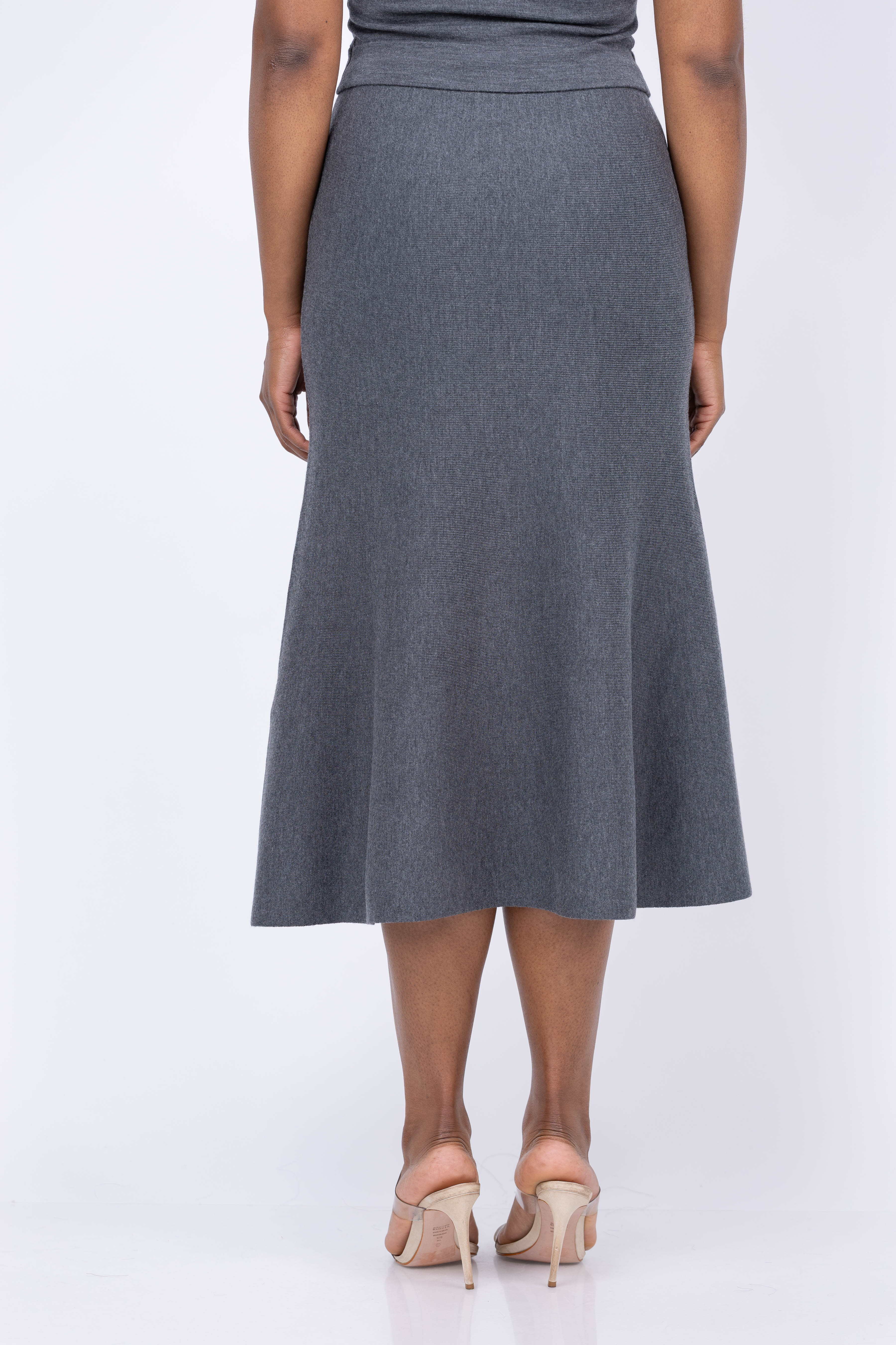 Simkhai Atwood Trumpet Skirt in Grey Melange