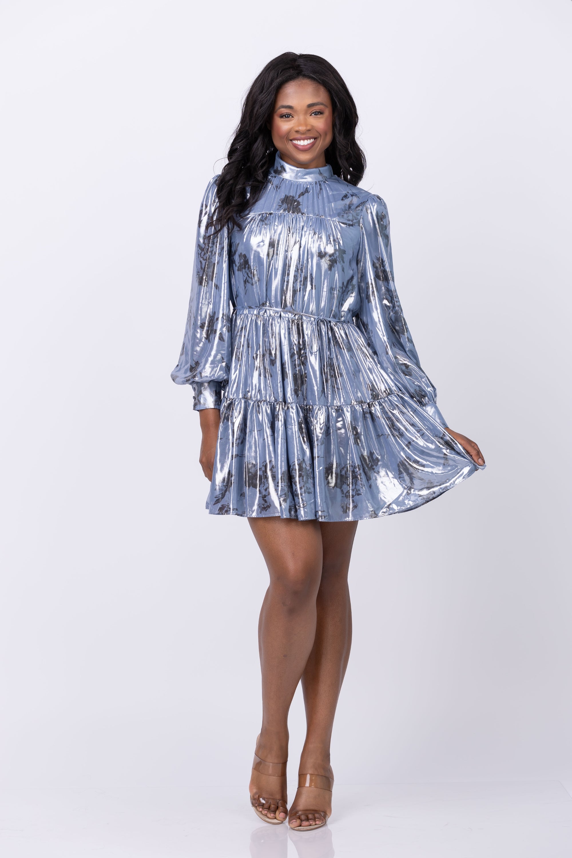 Cinq Sept Cool Carnation Farha Dress, Blue / 10 Cinq Sept Cool Carnation Farha Dress, Blue / 10