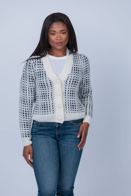 White and clearance warren trapeze cardigan