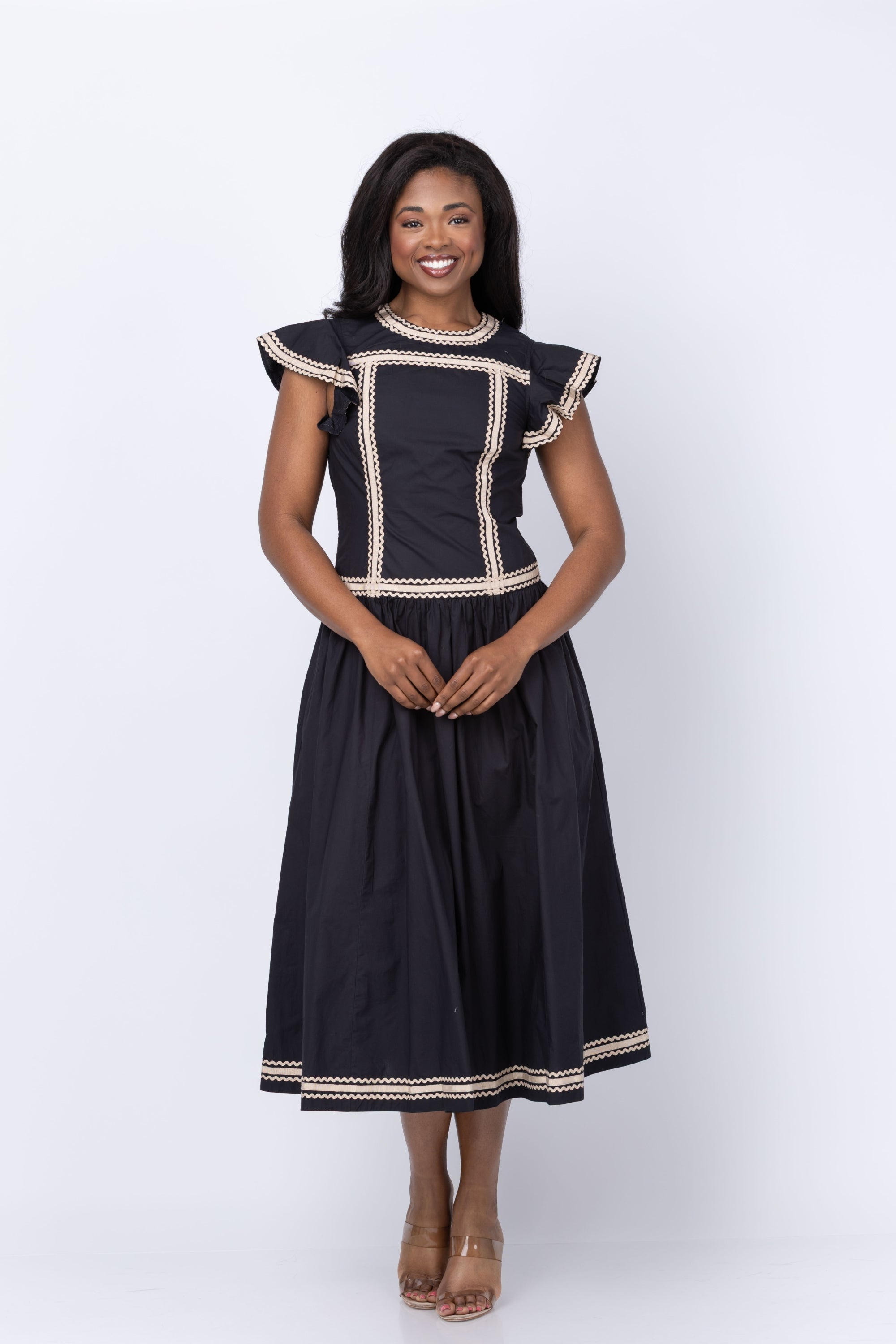 ulla johnson black midi dress Ulla Johnson Concetta Midi Dress in Noir ulla johnson black midi dress Ulla Johnson Concetta Midi Dress in Noir