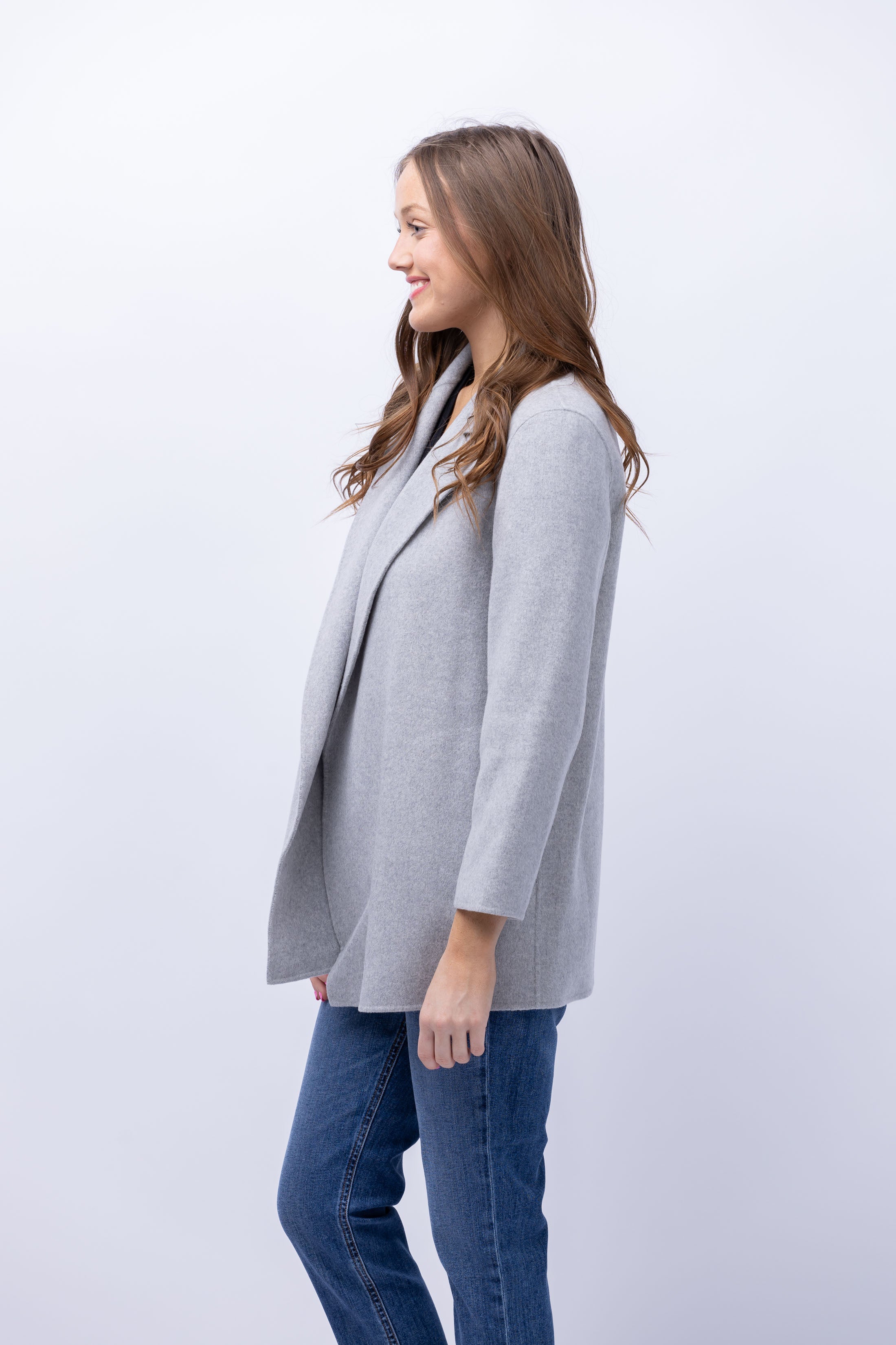 Theory double clearance face long cardigan