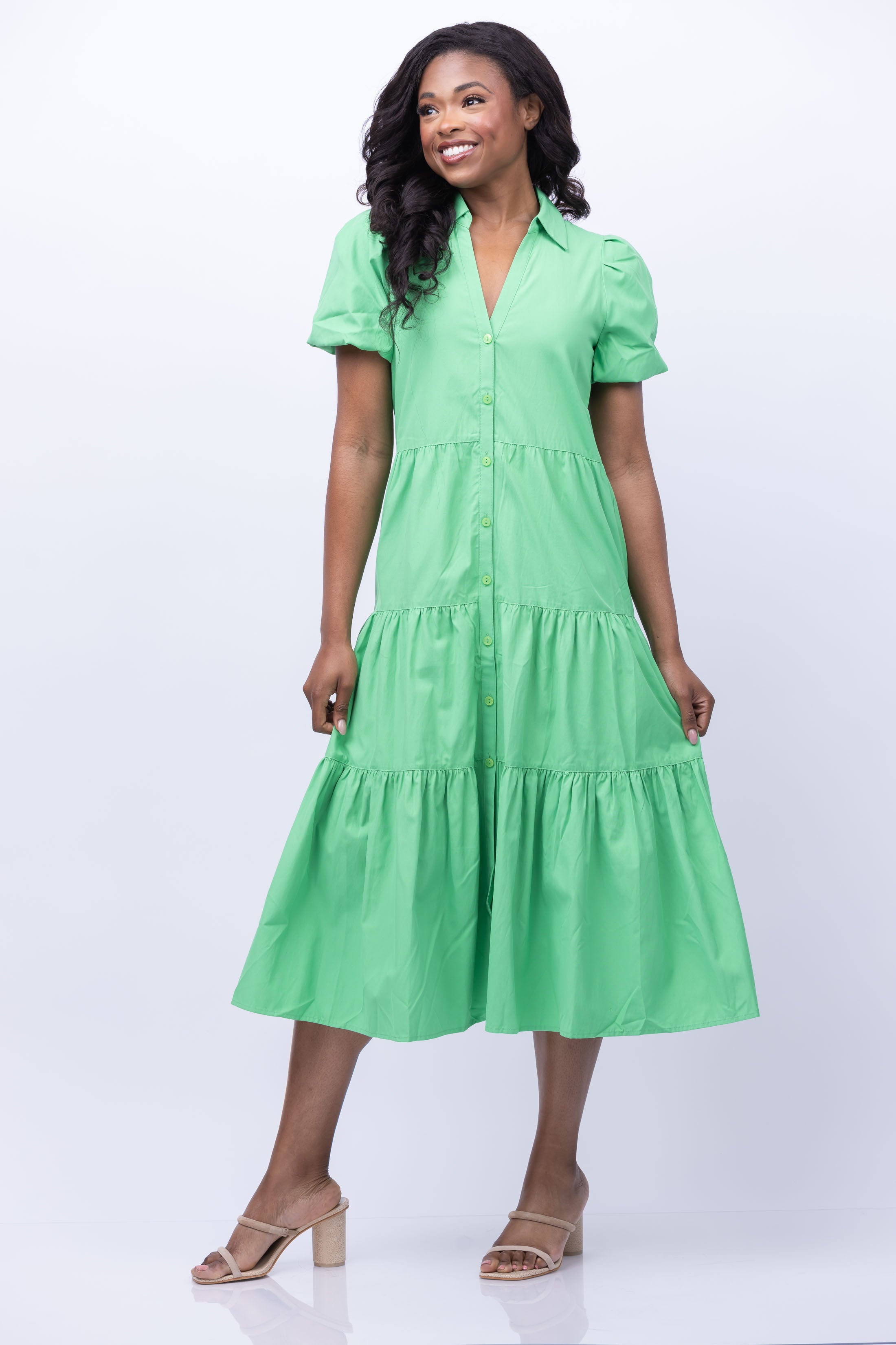 Green derby cheap dress