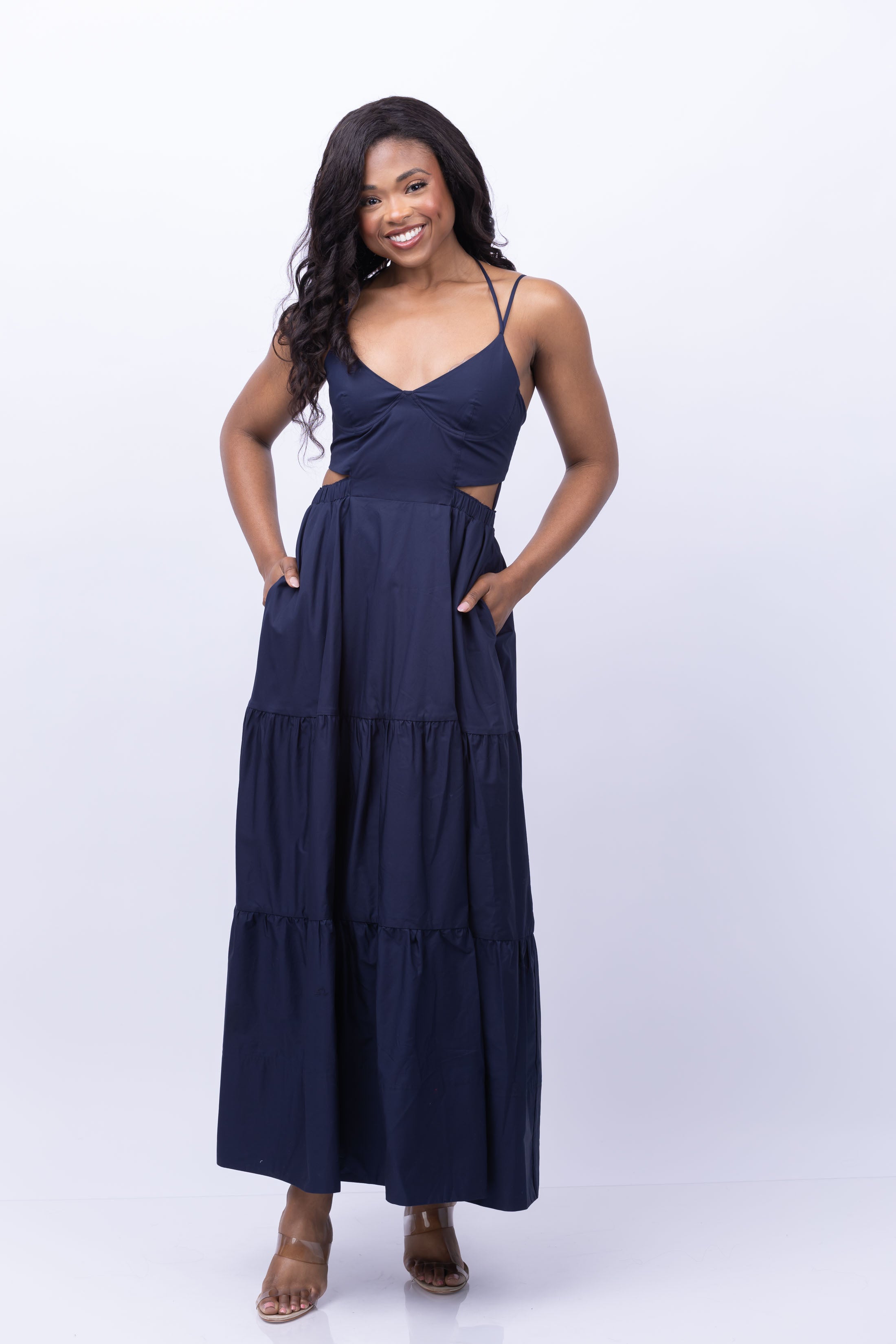 Simkhai Veronika Dress in Midnight