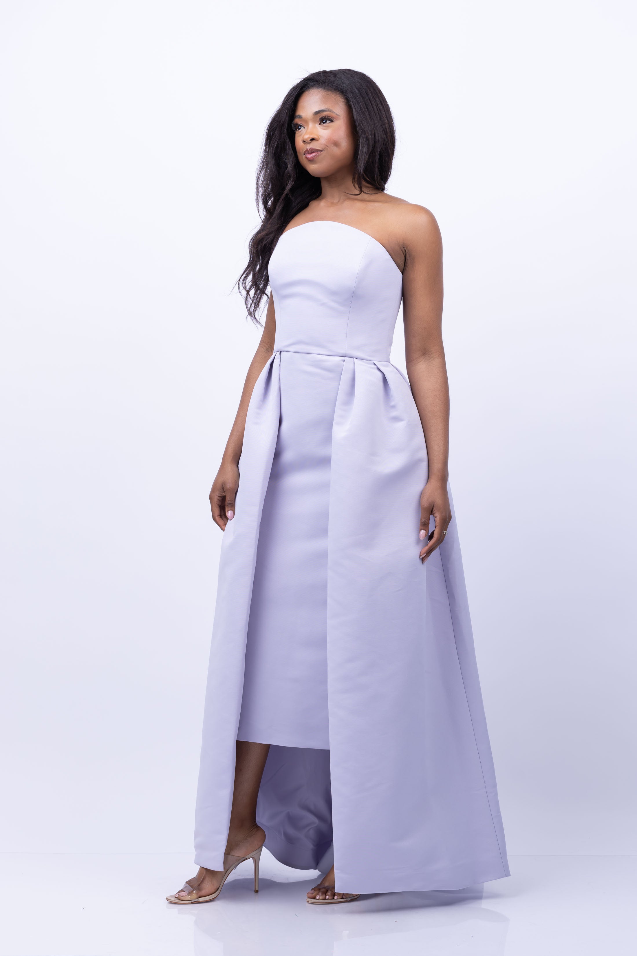 Amsale Tea Length Dress in Lilac – CoatTails