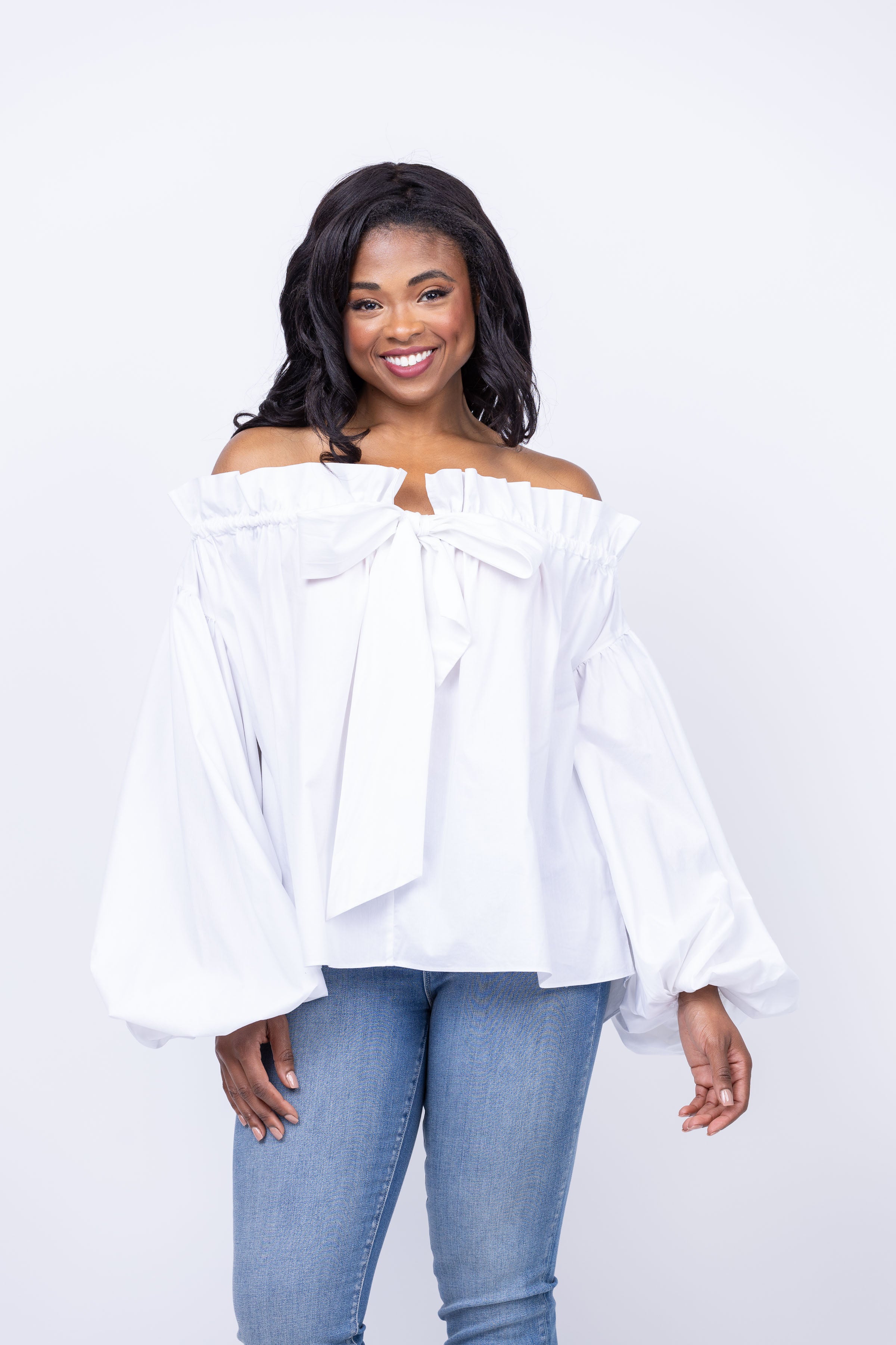 Caroline Constas Adeline Top in White