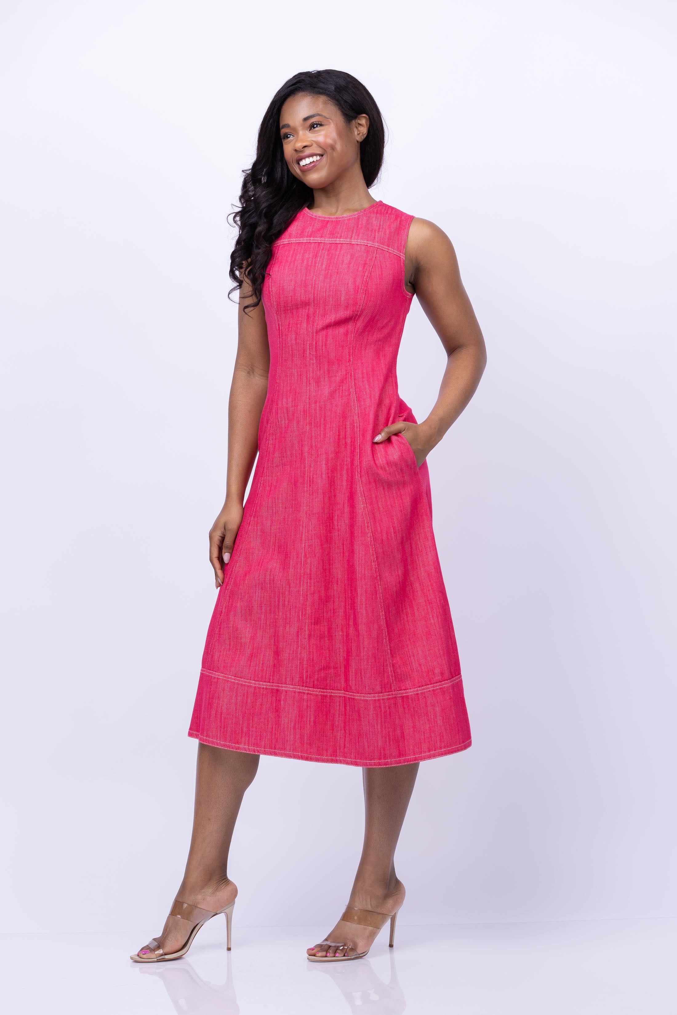 Shoshanna Cora Dress in Strawberry – CoatTails