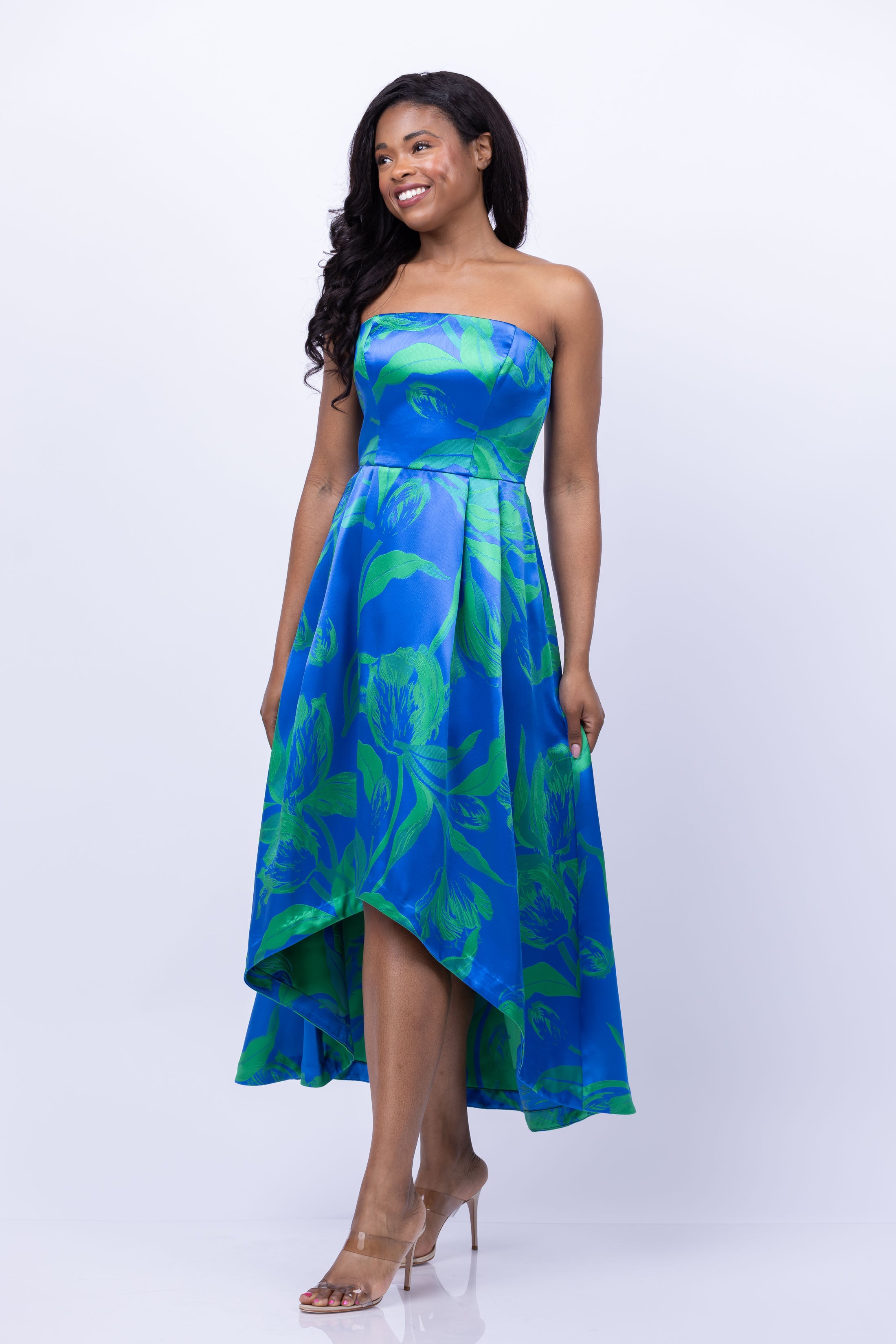 Bluish 2024 green dress