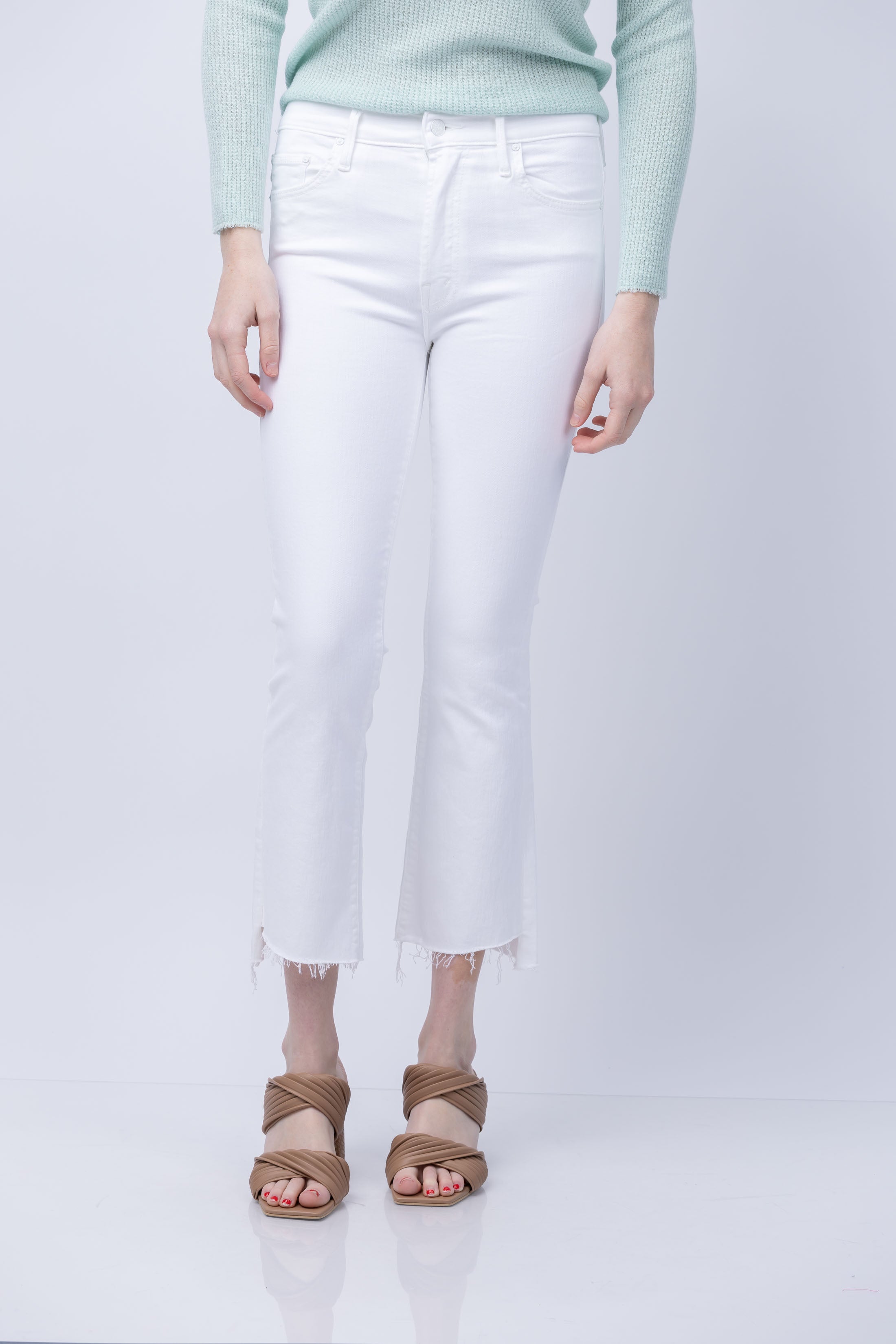 Mother Denim The Insider Crop Step Fray Fairest Of Them All
