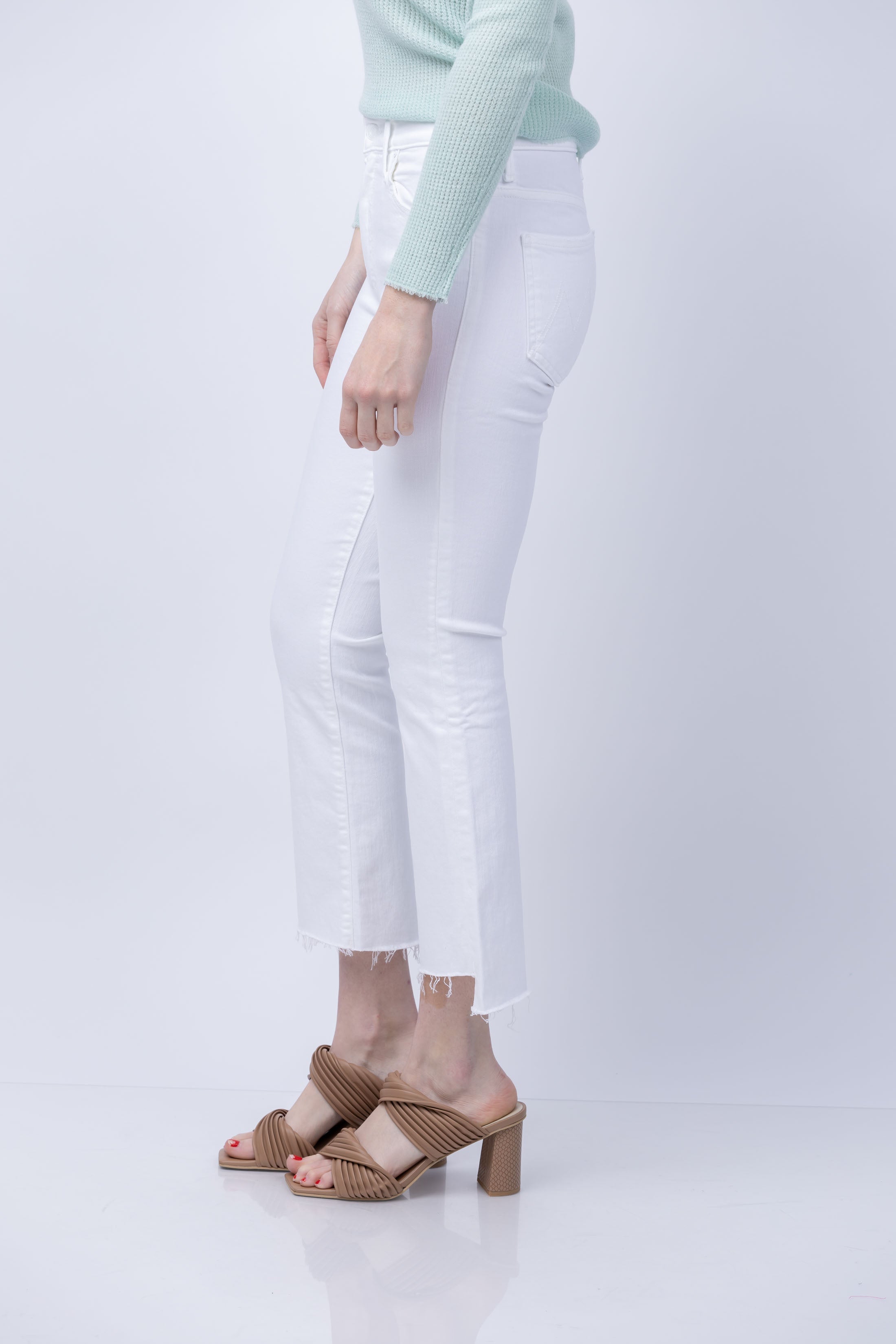 Mother Denim The Insider Crop Step Fray Fairest Of Them All