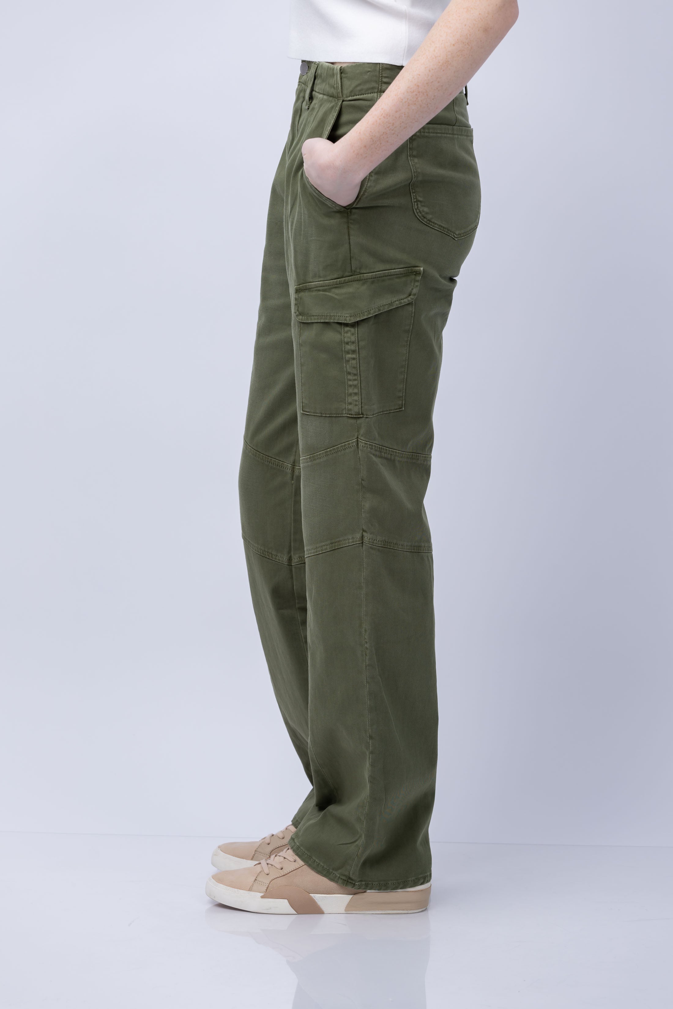 L’AGENCE Montgomery Skinny Cargo Pants cheapest with Zipper Leg Brigade Green Size 29