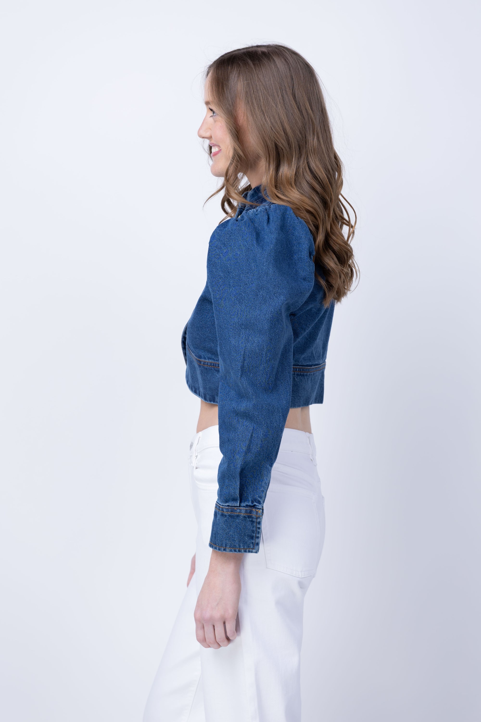 Cleobella Damien Denim Jacket in Medium Denim