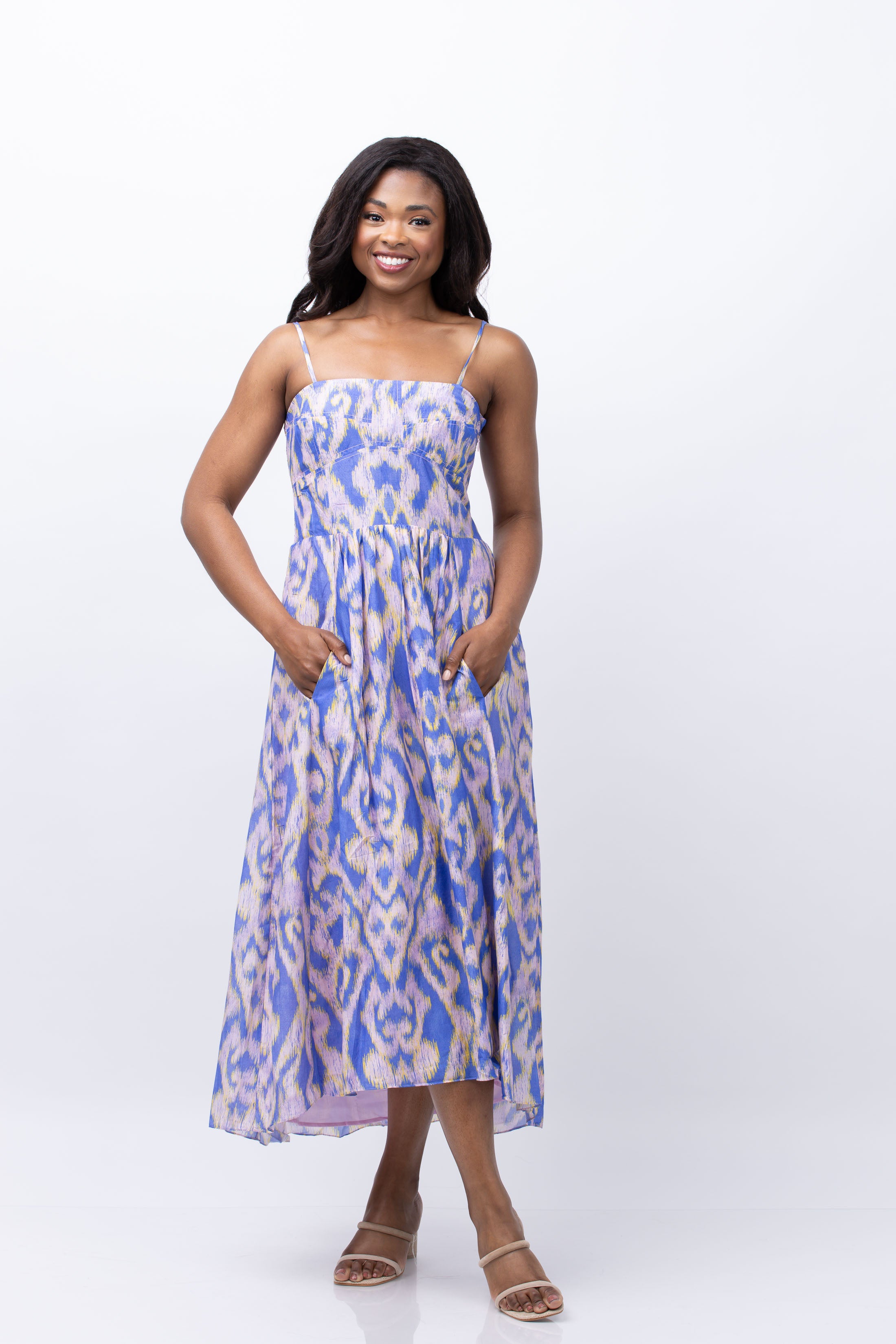Maria Cher Women's Moreno Maive Printed Midi-Dress - Ethnic Lavander