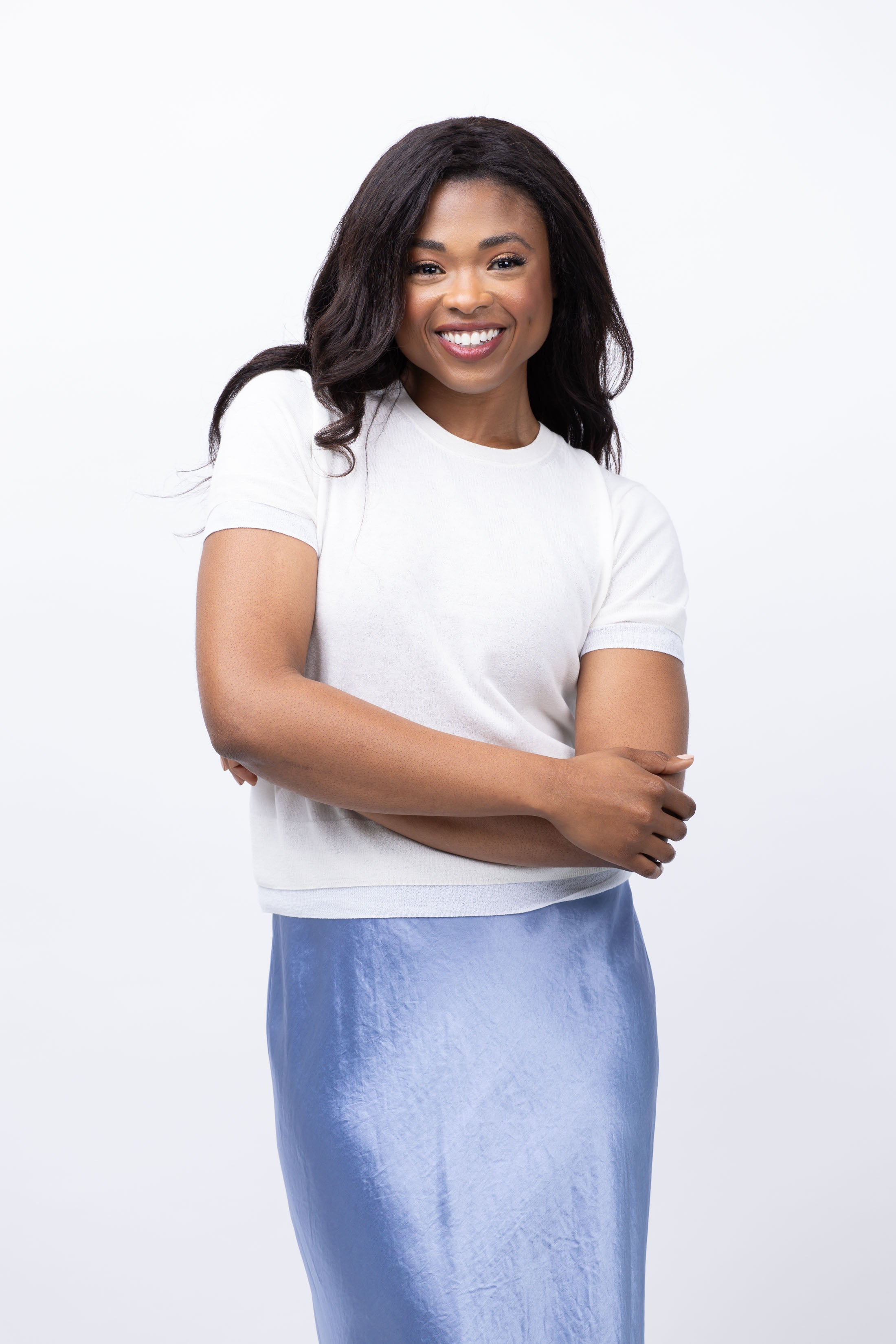 Vince Double Layer T-Shirt in Bell Combo