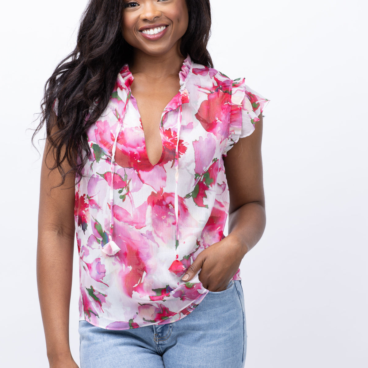 MISA Basia Top Garden Fuchsia – CoatTails