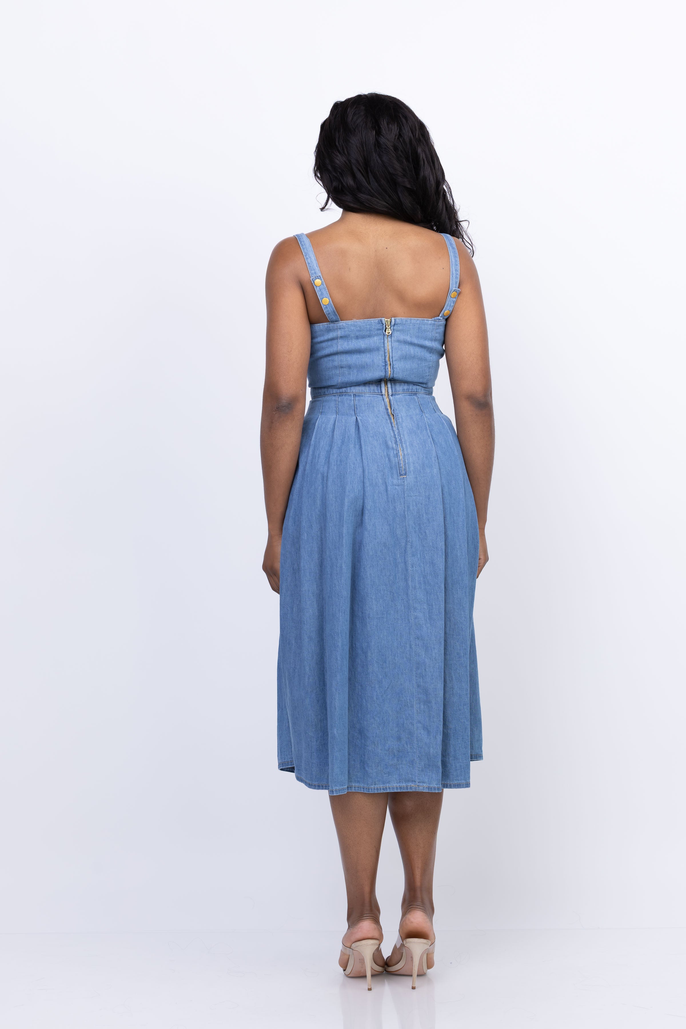 L'Agence Esmeralda Pinafore Dress in Stokes