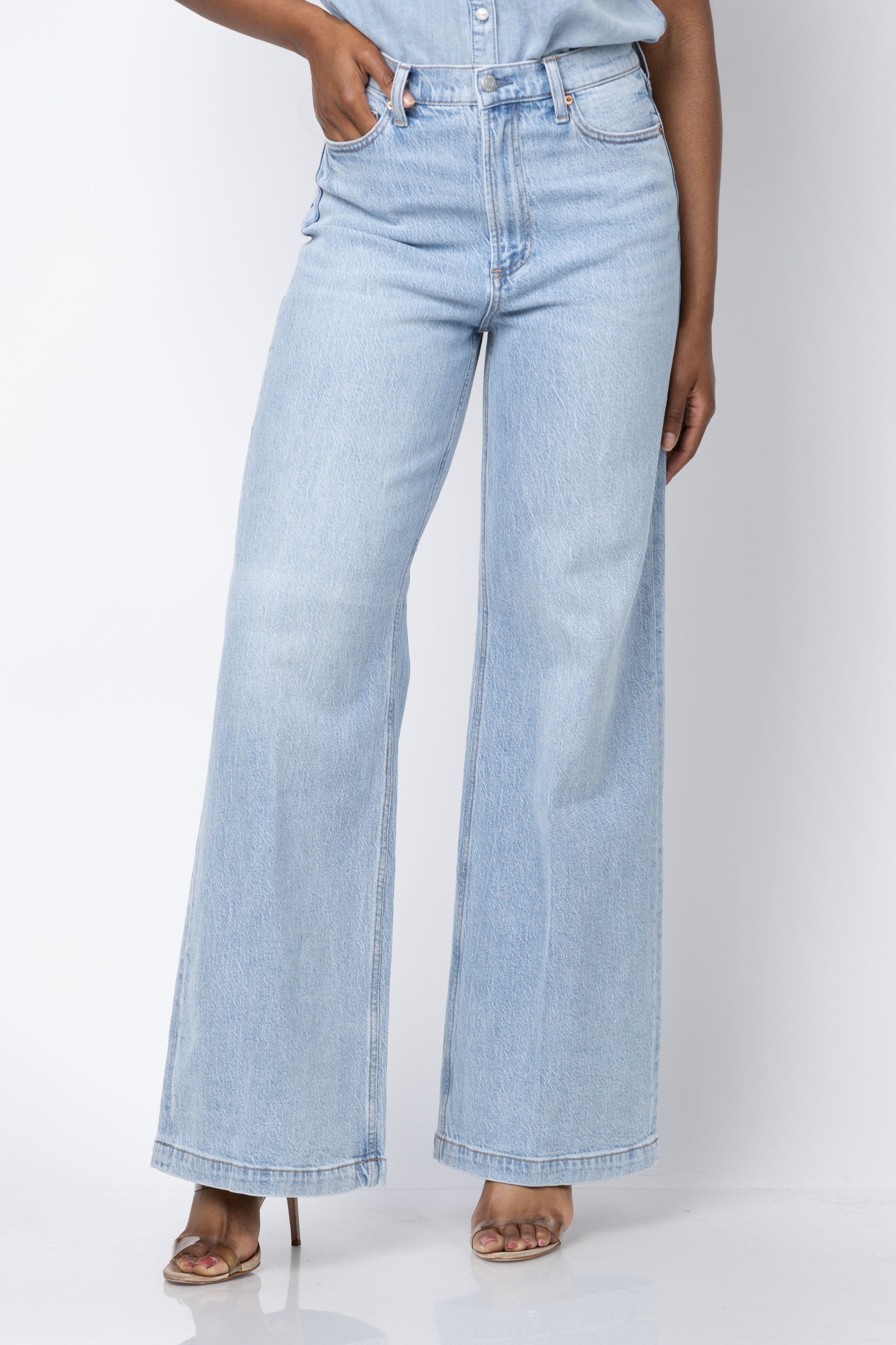 PISTOLA Denim Lana High Rise Ultra Wide Leg in Perspective