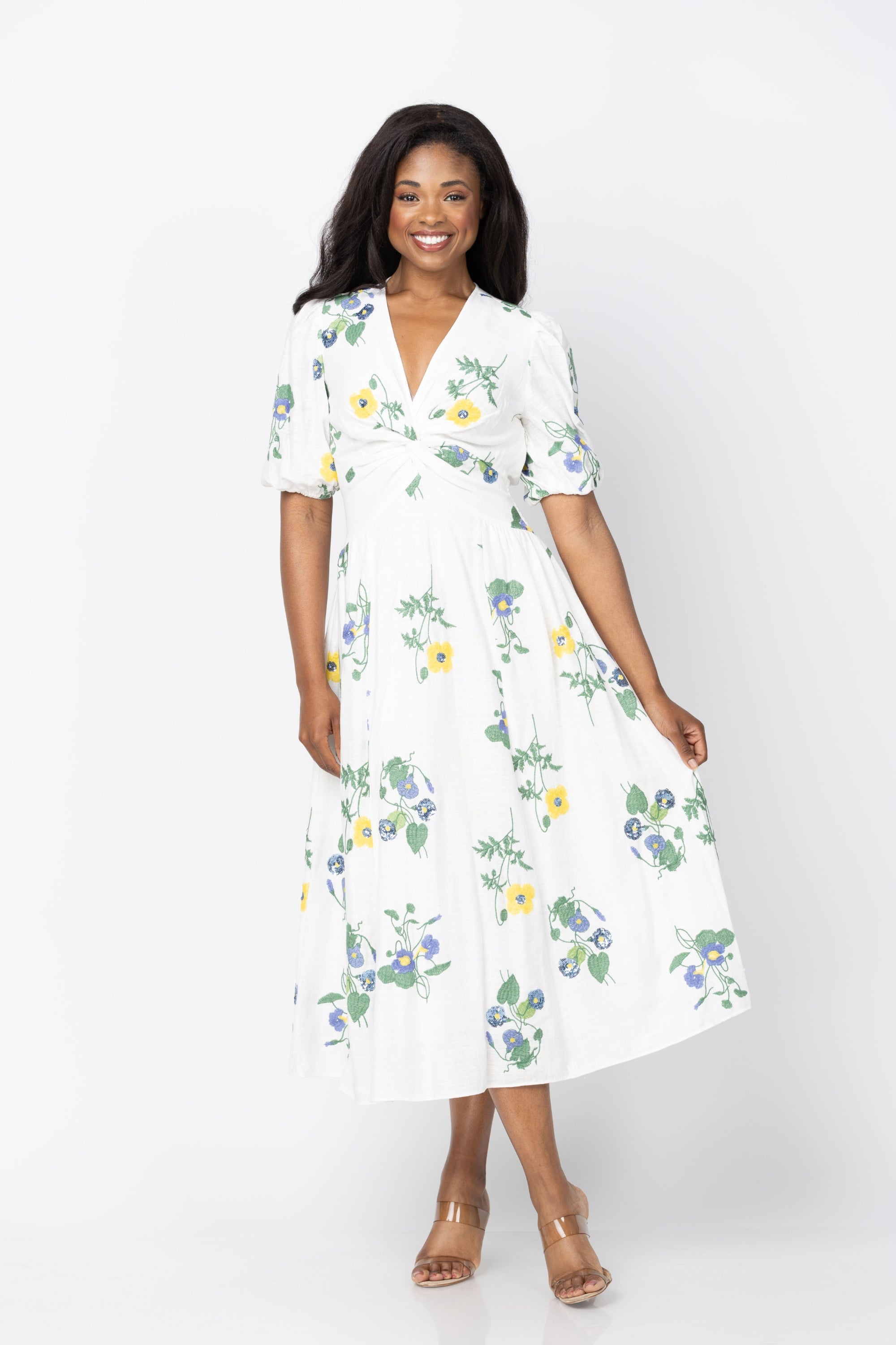 shoshanna dresses Zarah Floral Off-the-Shoulder Midi-Dress A New York City native NWT Shoshanna Cream White Lace