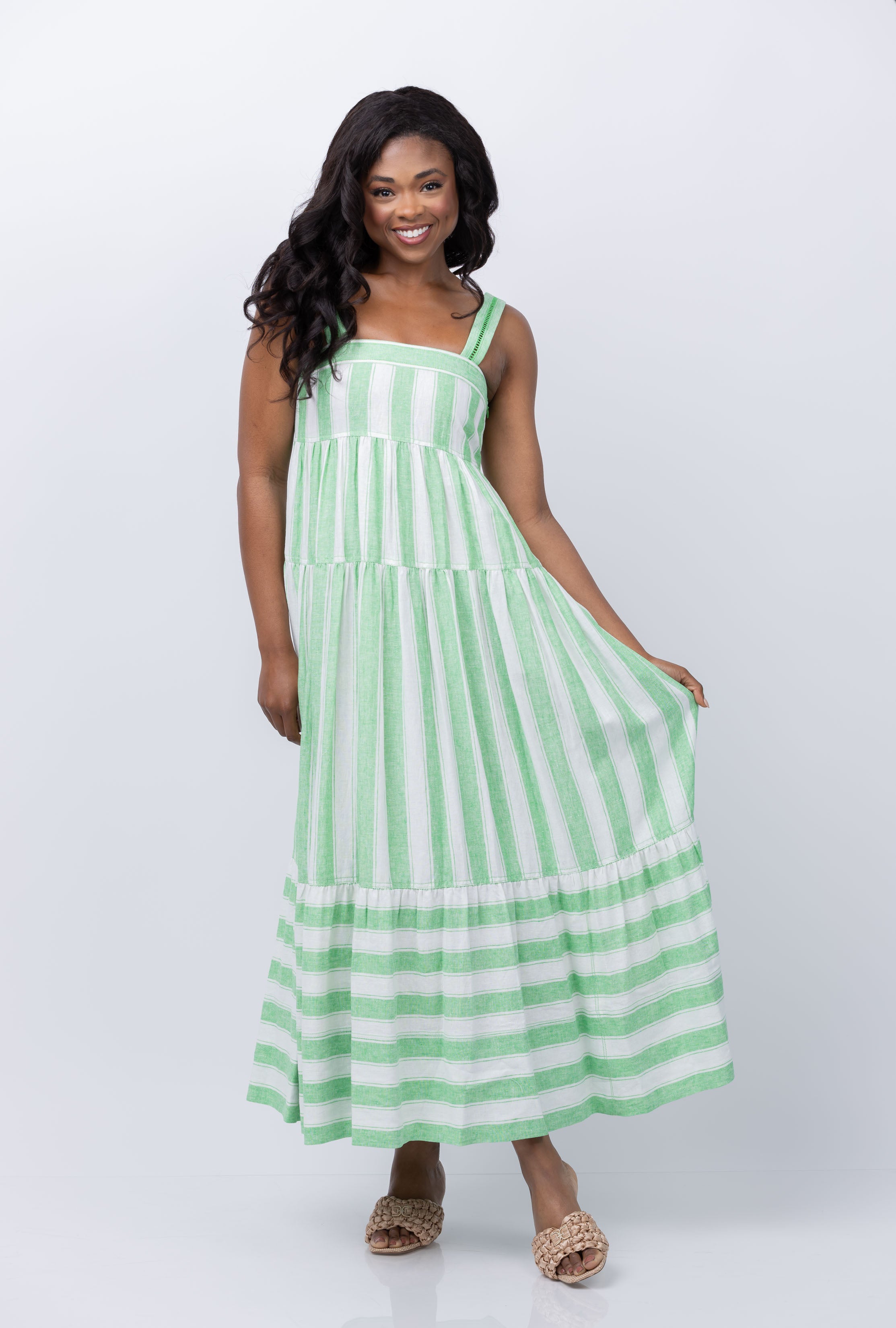 Simkhai Women's Bora Dress in Parakeet Stripe, Size 8