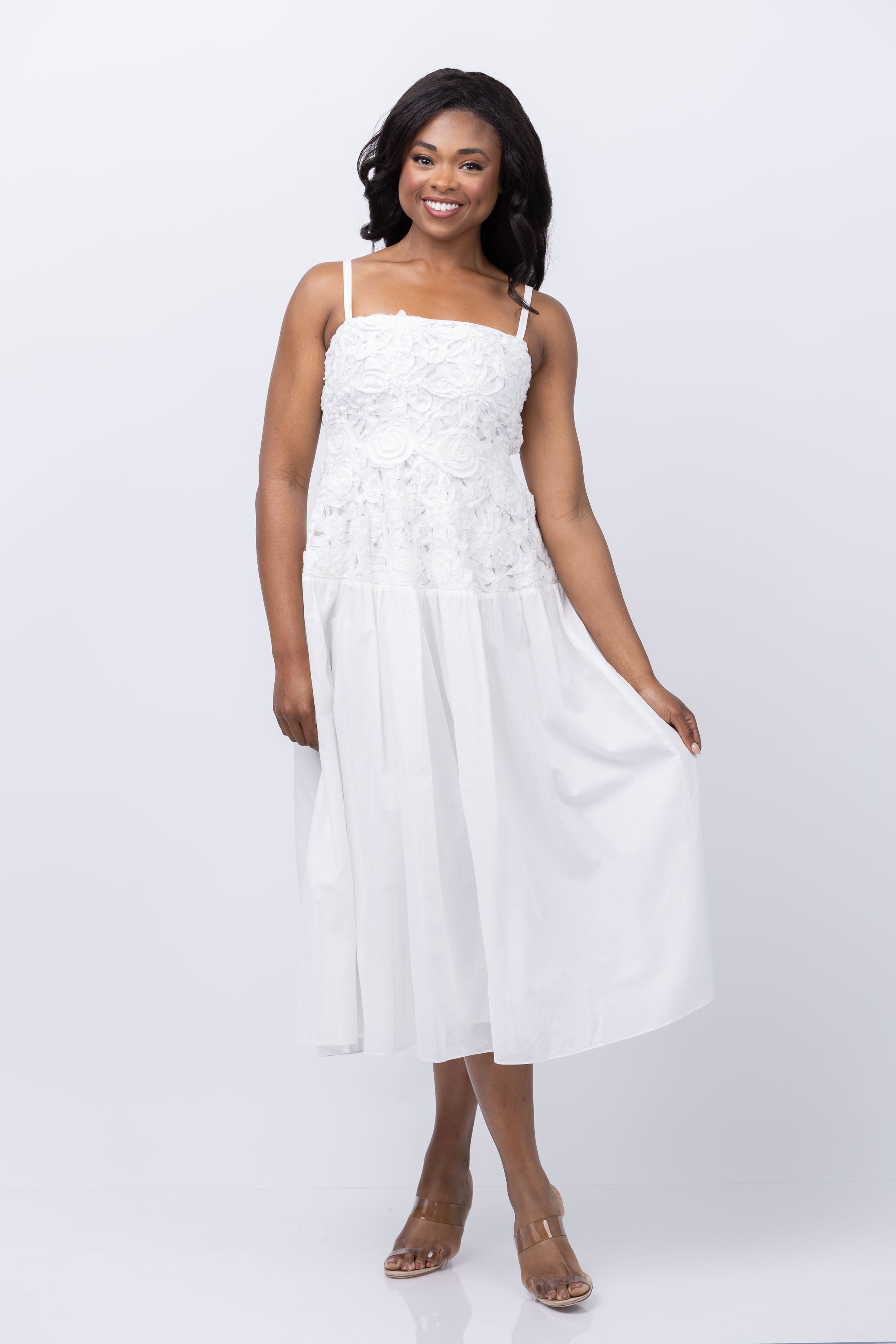 Simkhai Veronica Dress in White Simkhai Veronica Dress in White